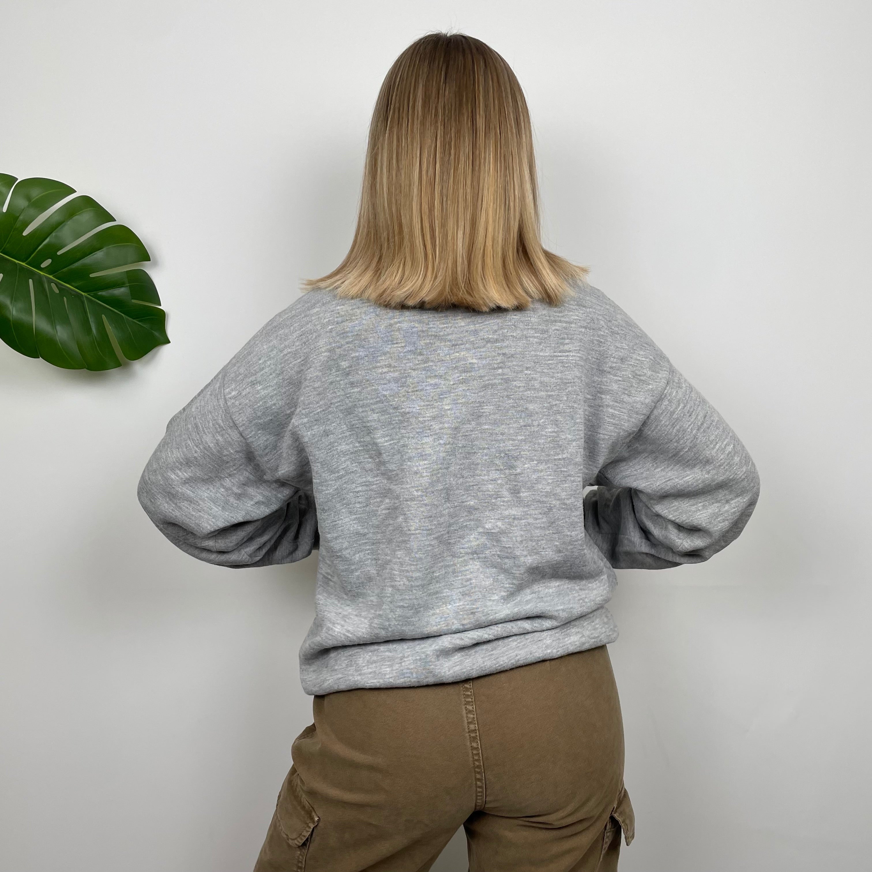 Timberland Grey Embroidered Spell Out Sweatshirt (M)