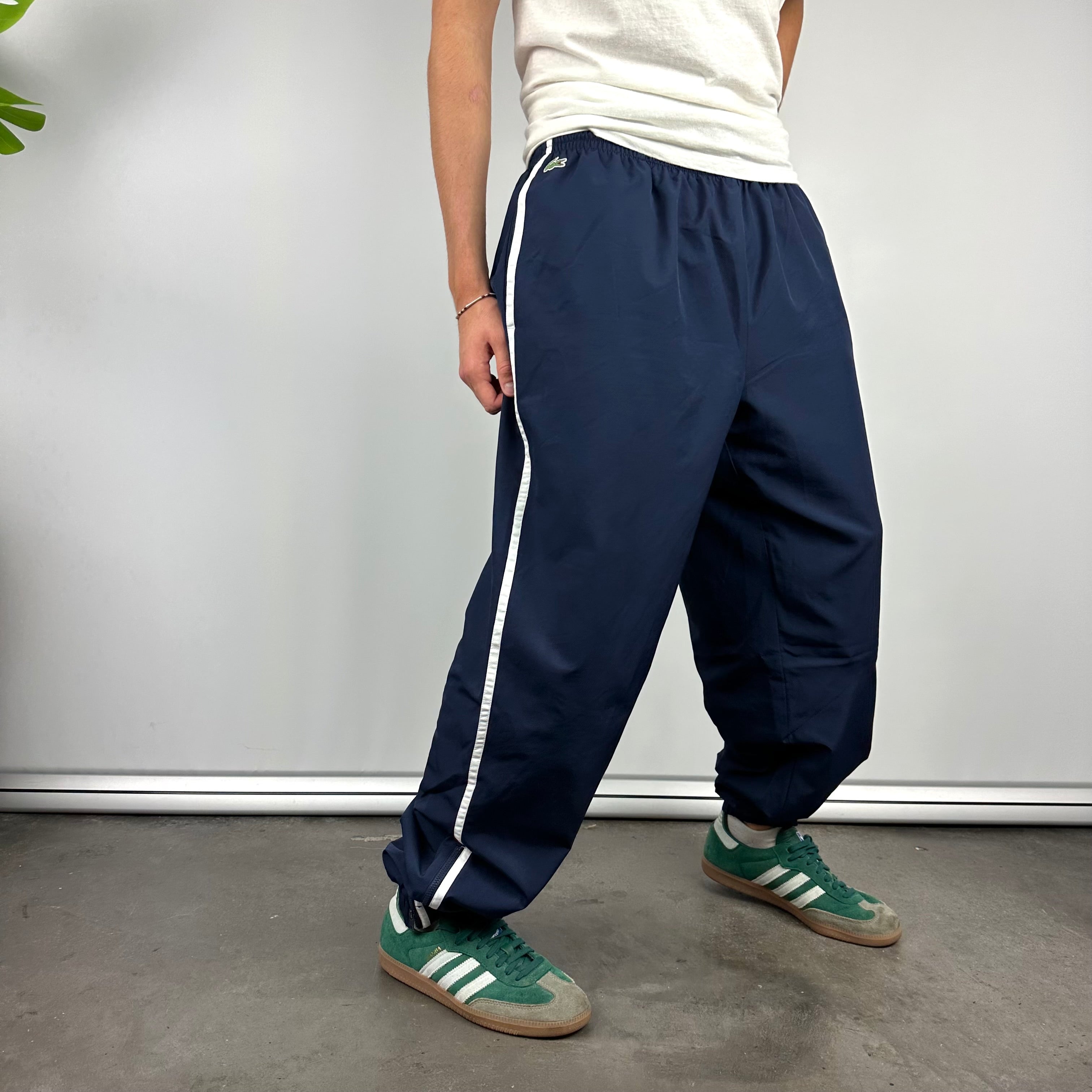 Lacoste Navy Embroidered Logo Track Pants (L)