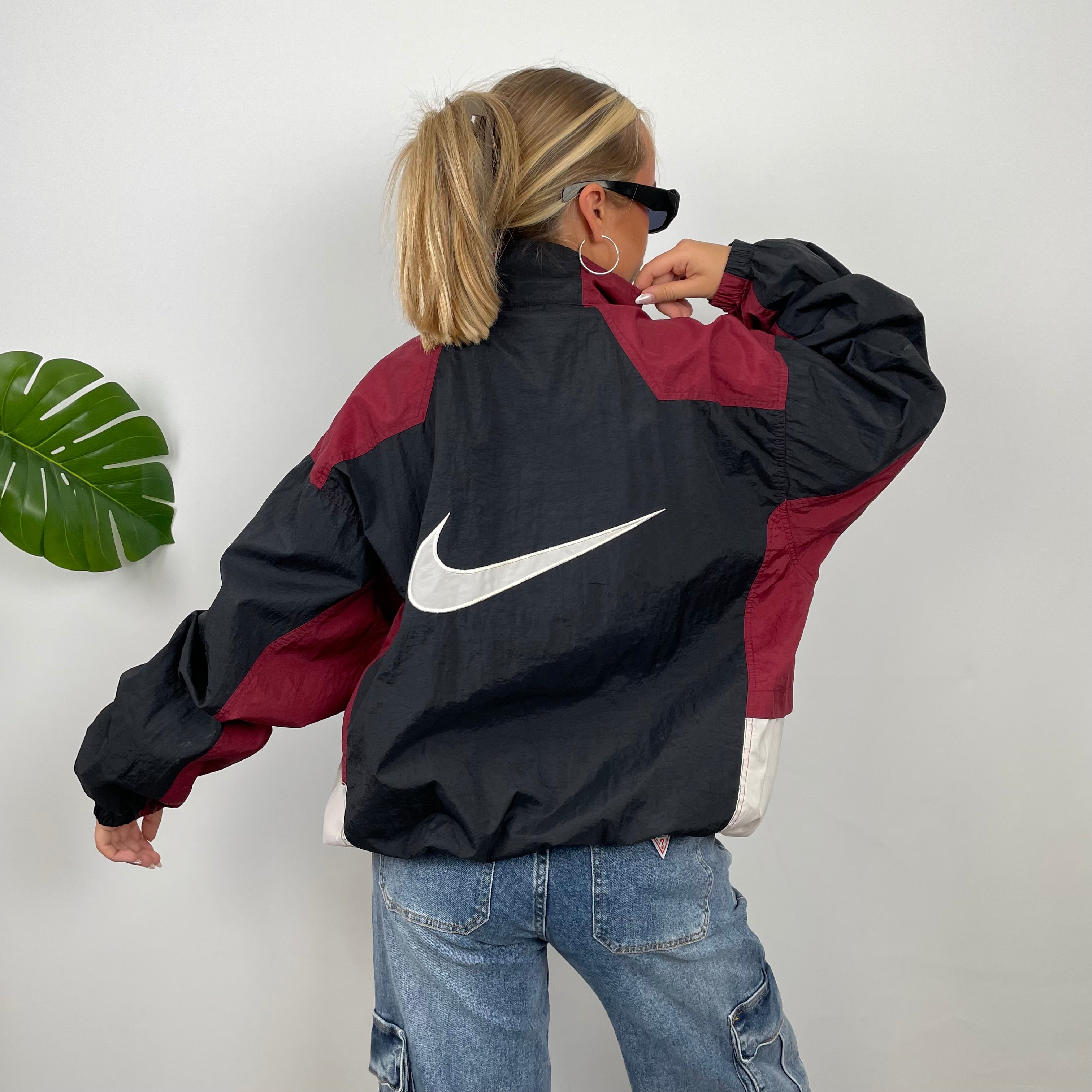 Nike Embroidered Swoosh Windbreaker Jacket (L)