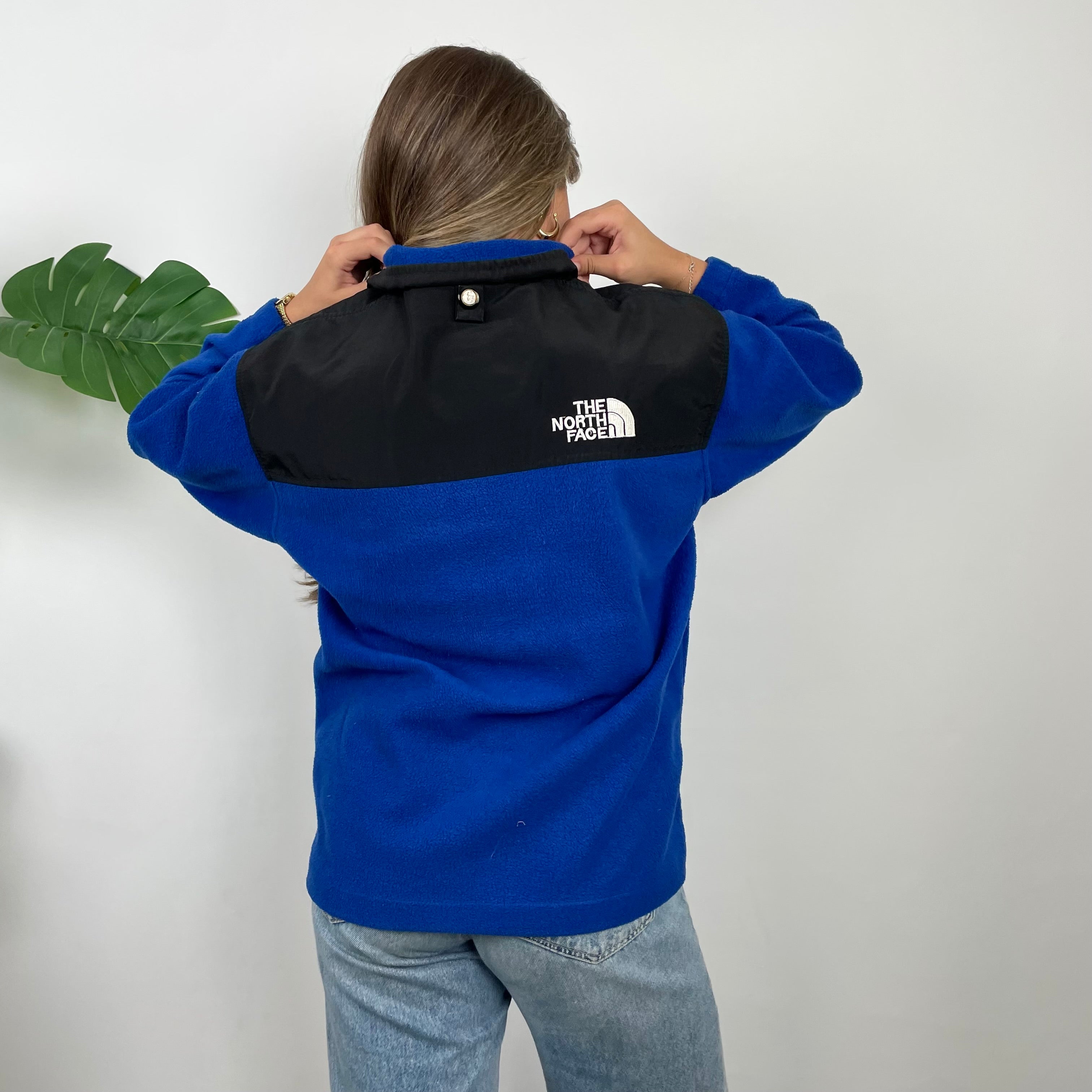 North Face Blue Denali Teddy Bear Fleece Zip Up Jacket (L)