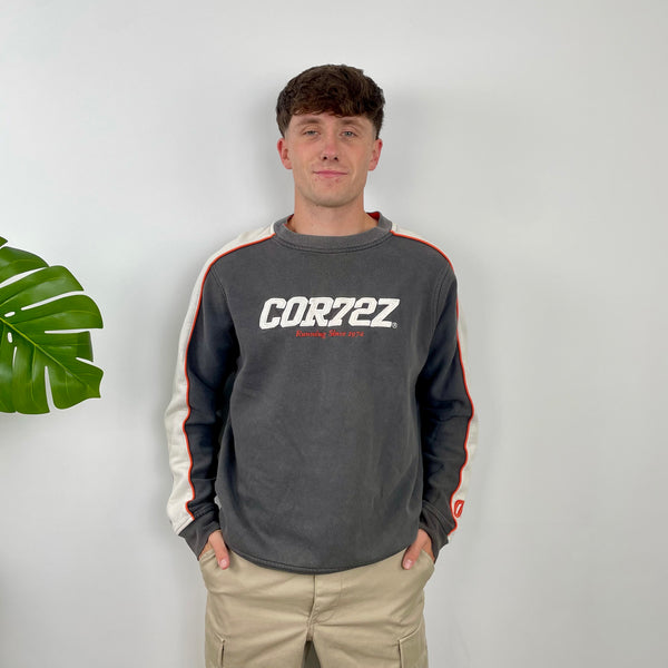 Nike Cortez Grey Embroidered Spell Out Sweatshirt (M)