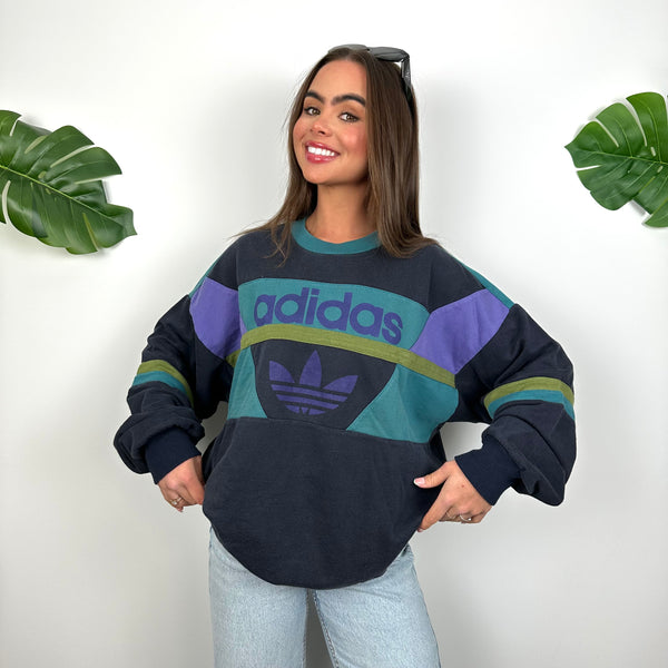 Adidas Colour Block Sweatshirt (M)