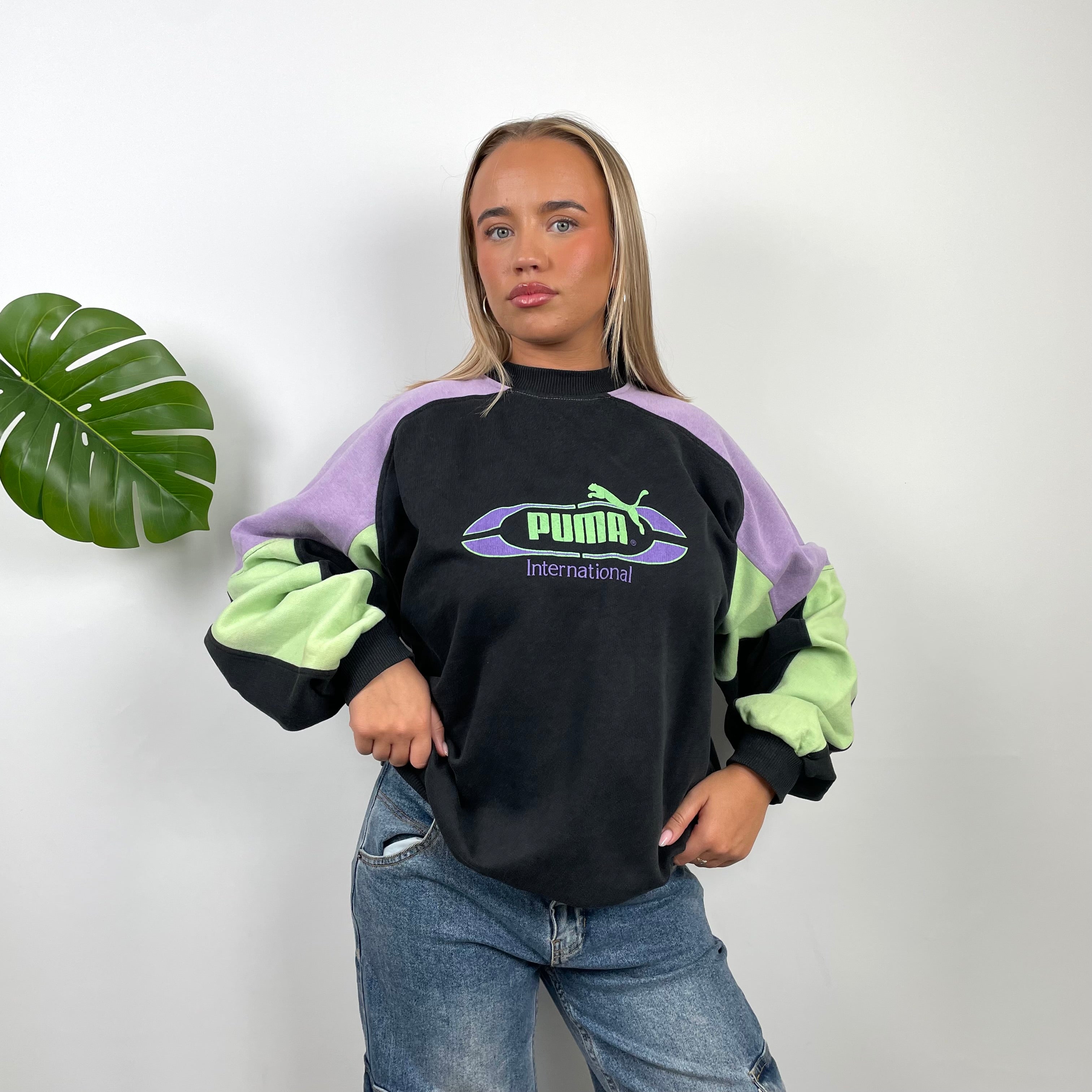 PUMA RARE Black Spell Out Sweatshirt (L)