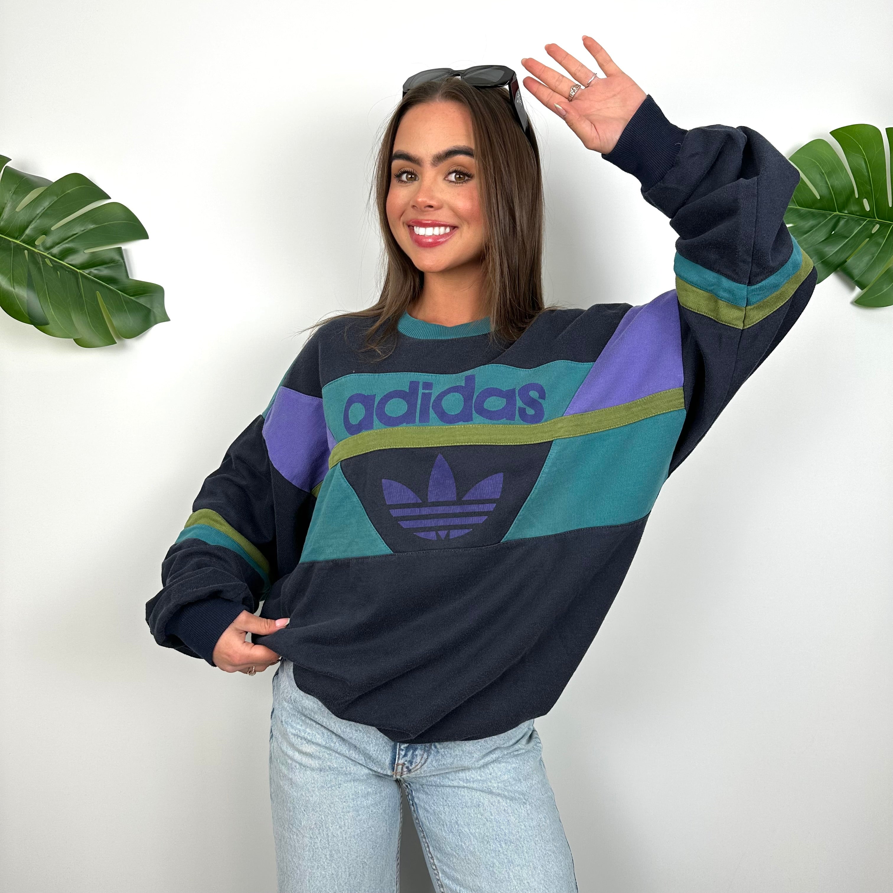 Adidas Colour Block Sweatshirt (M)