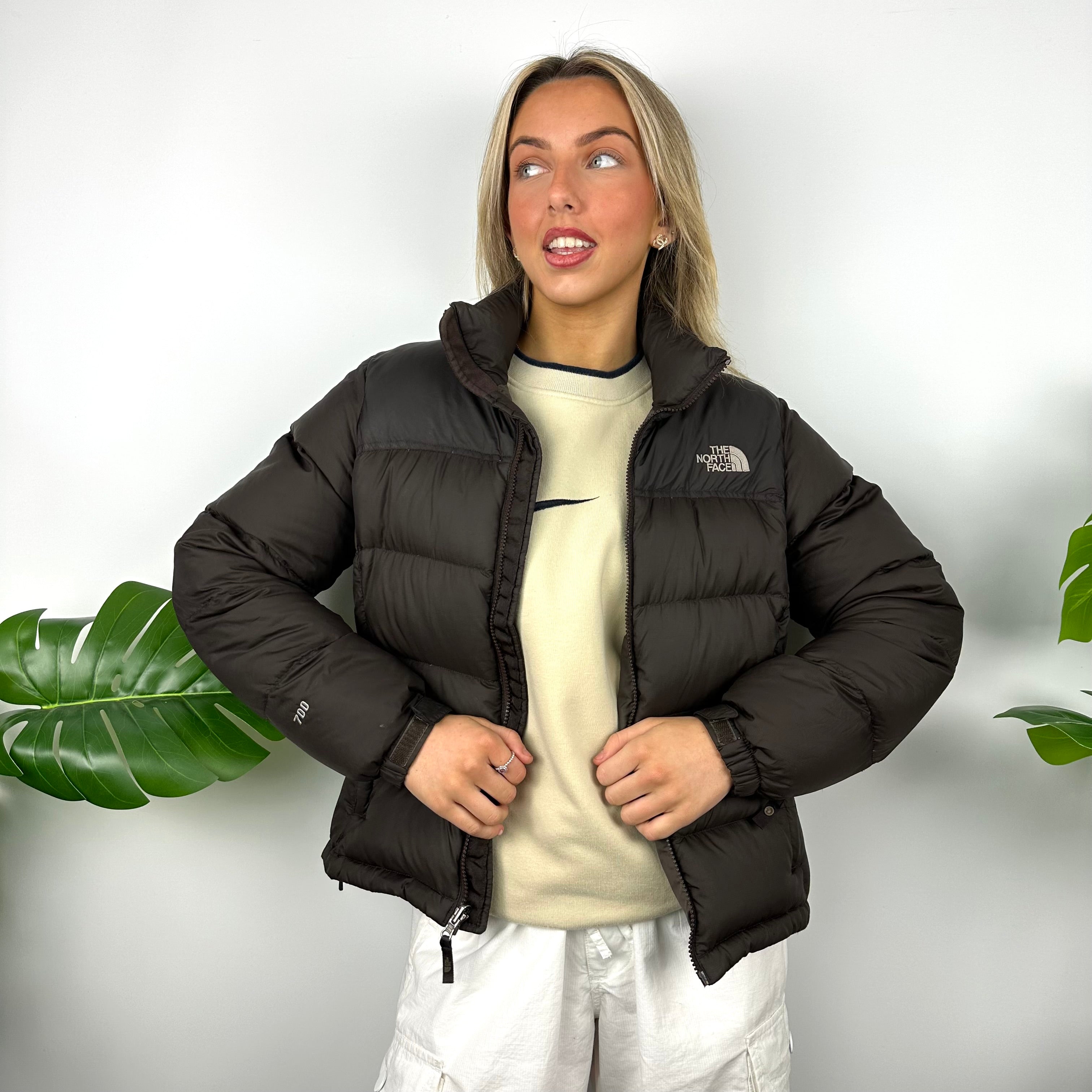 North Face Brown Puffer Jacket (S)