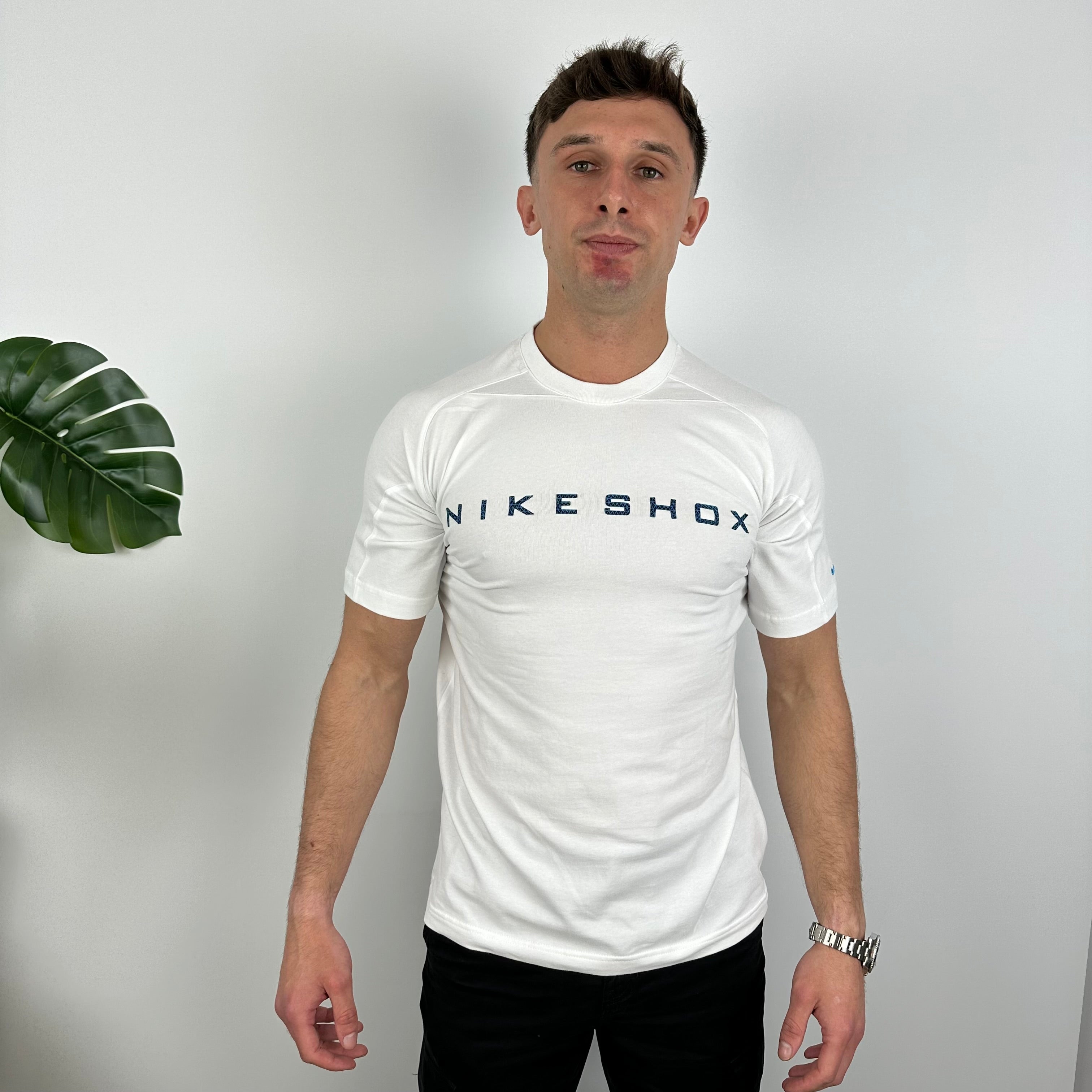 Nike Shox White Spell Out T Shirt (M)