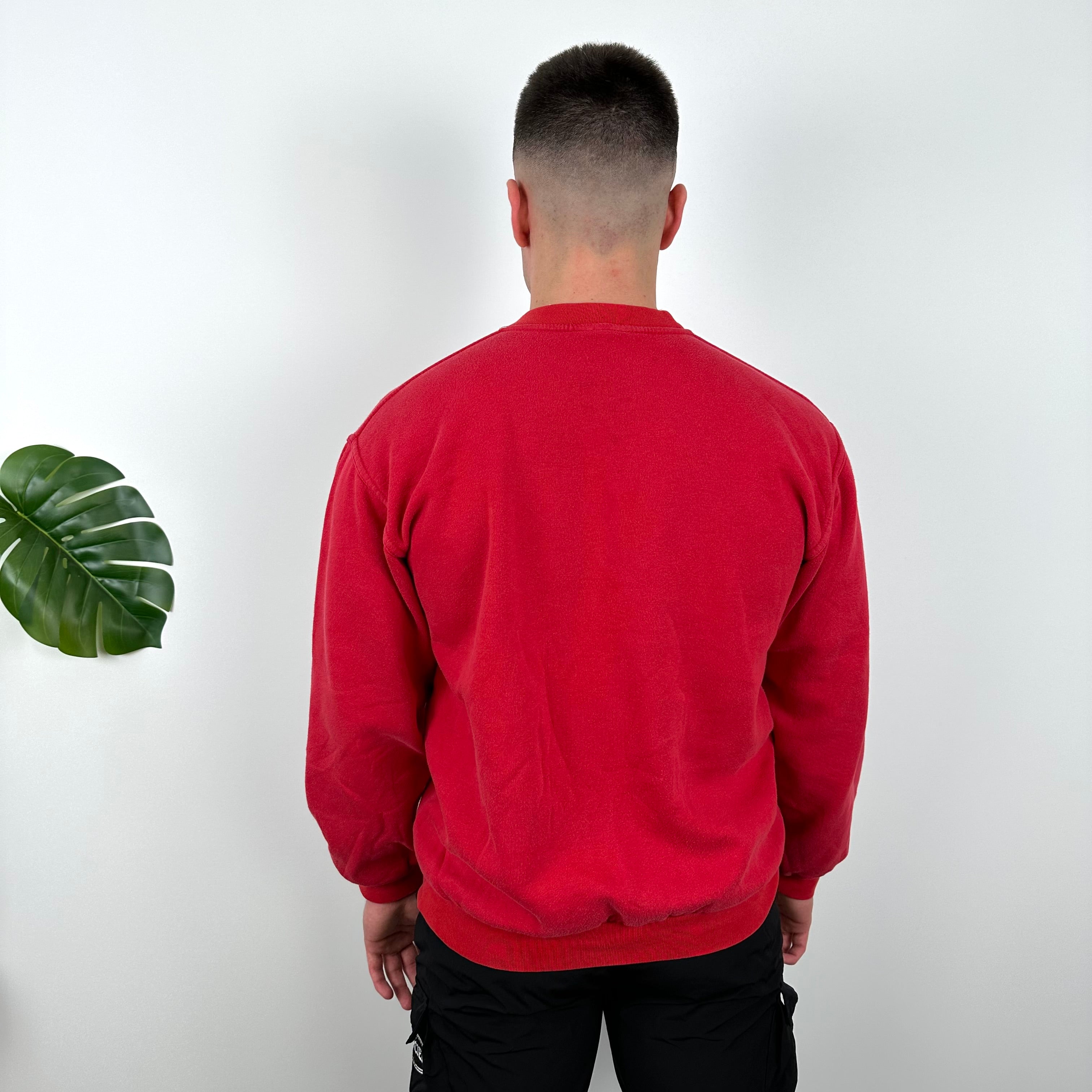 Nike Red Embroidered Spell Out Sweatshirt (M)