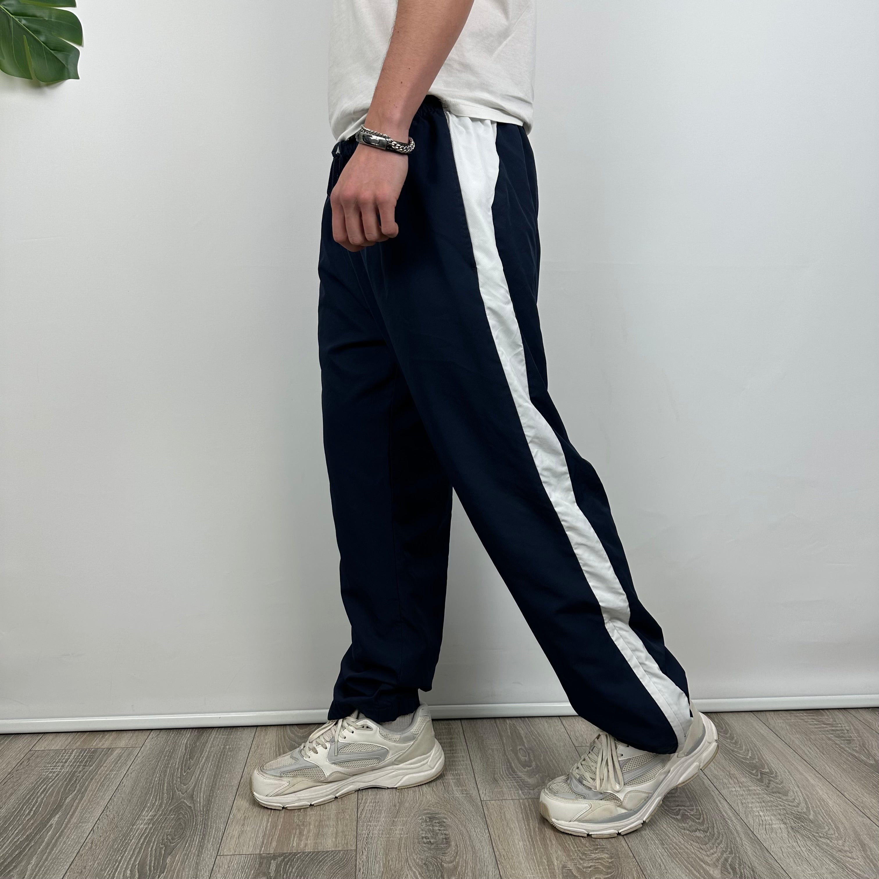 Lacoste Navy Embroidered Logo Track Pants (XL)