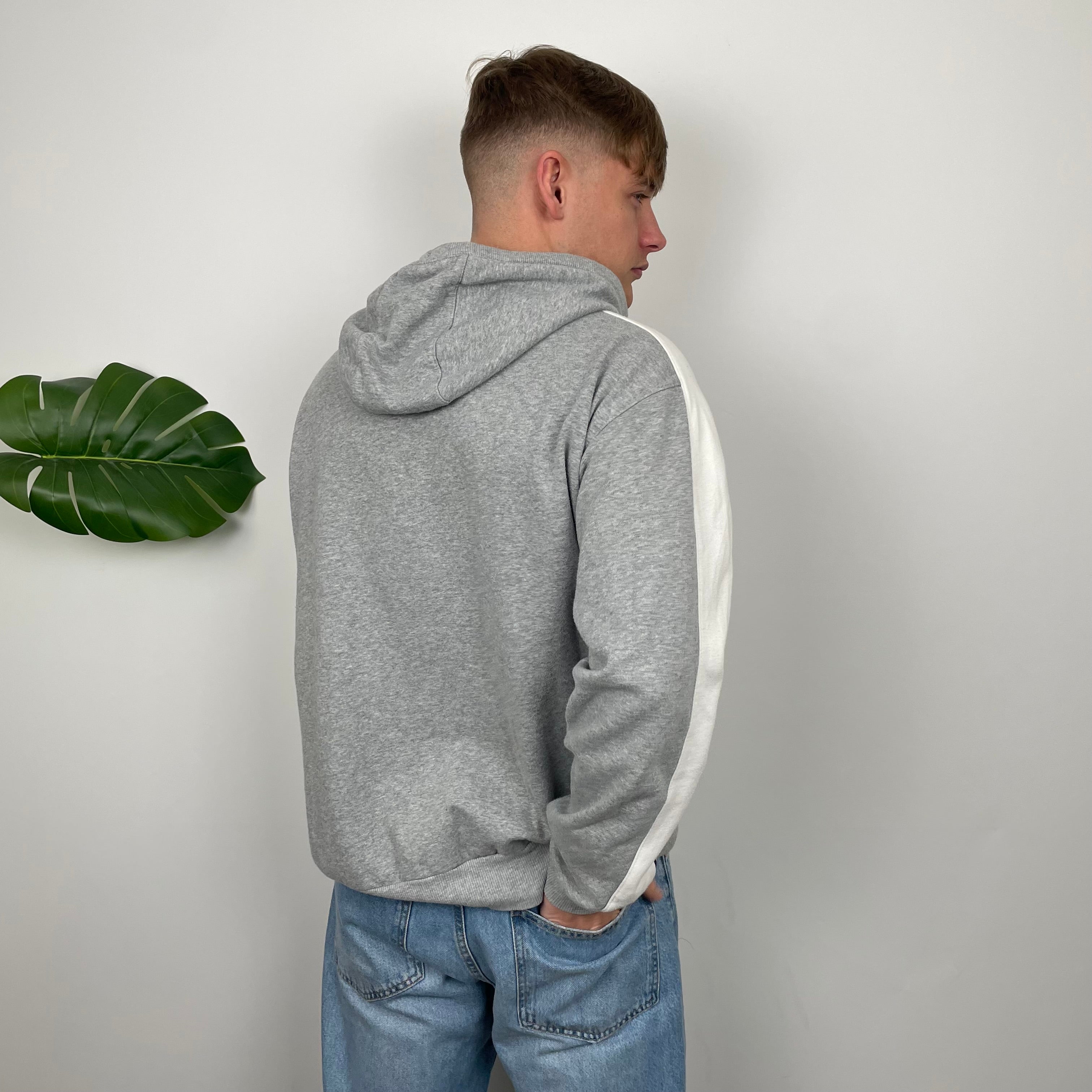 Nike Grey Embroidered Spell Out Hoodie (L)