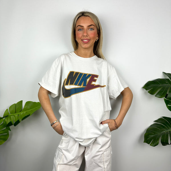 Nike White Spell Out T Shirt (XL)