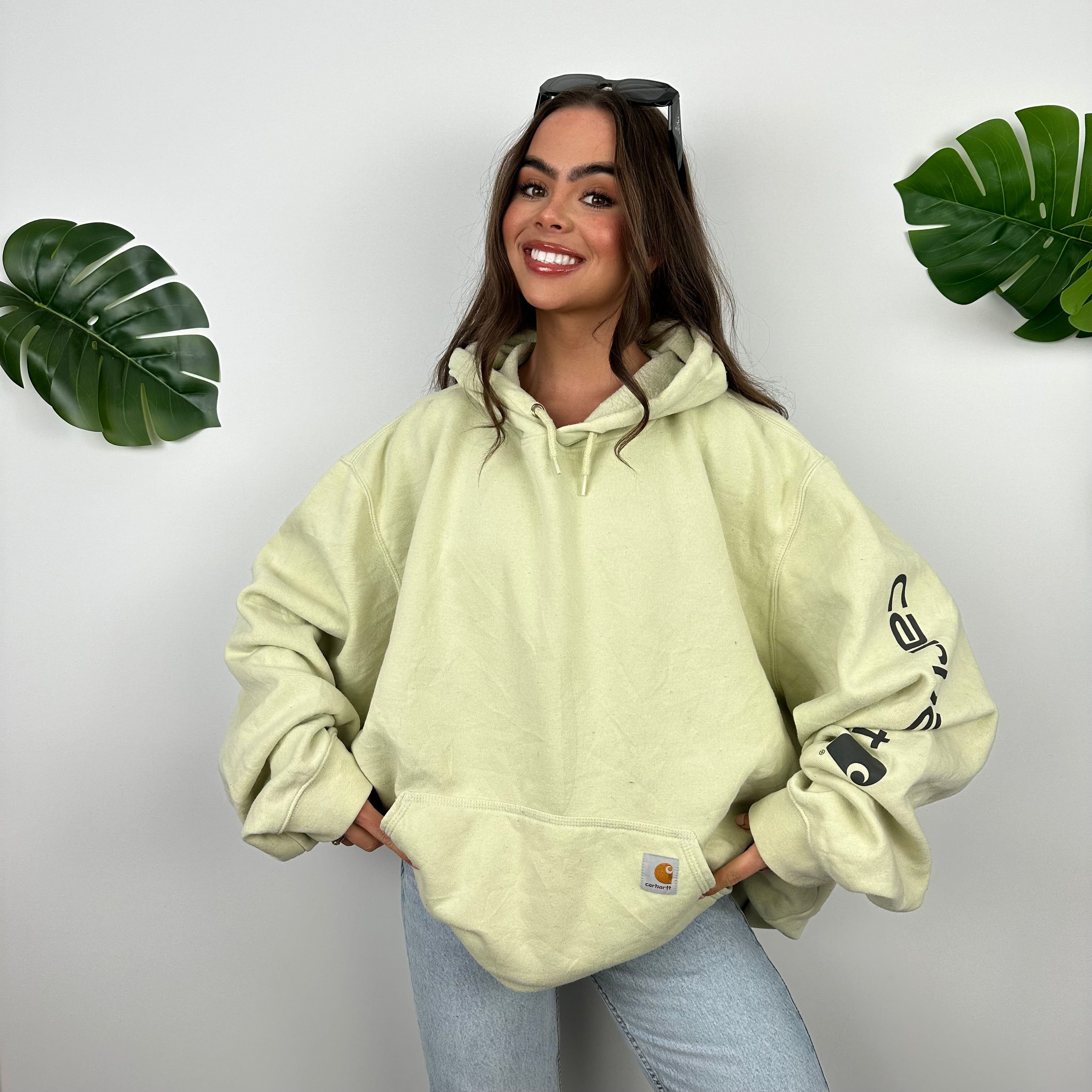 Carhartt Lime Embroidered Logo Hoodie (XXL)