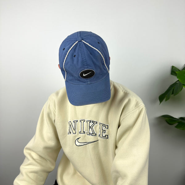 Nike RARE Navy Embroidered Swoosh Cap