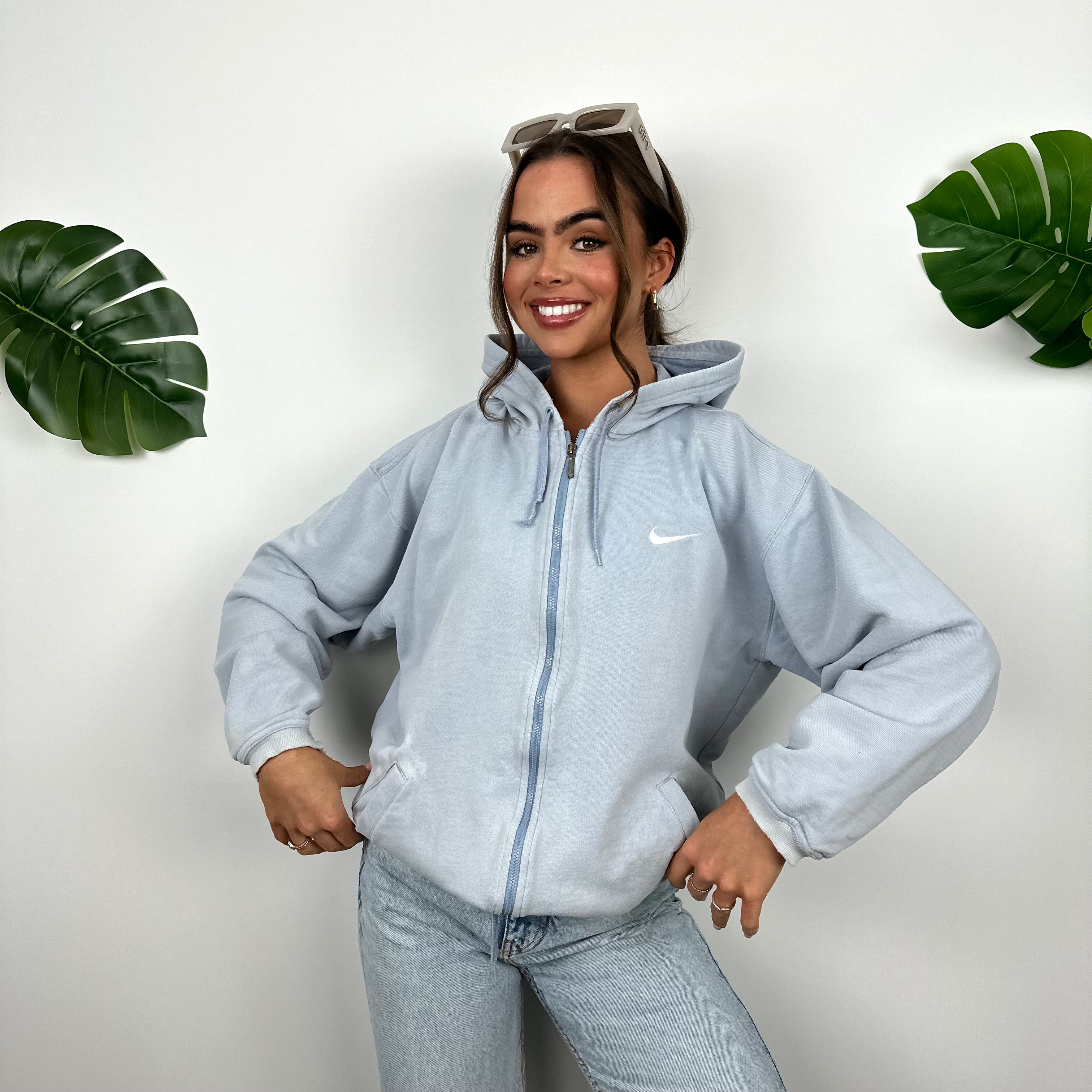 Nike windbreaker baby blue online