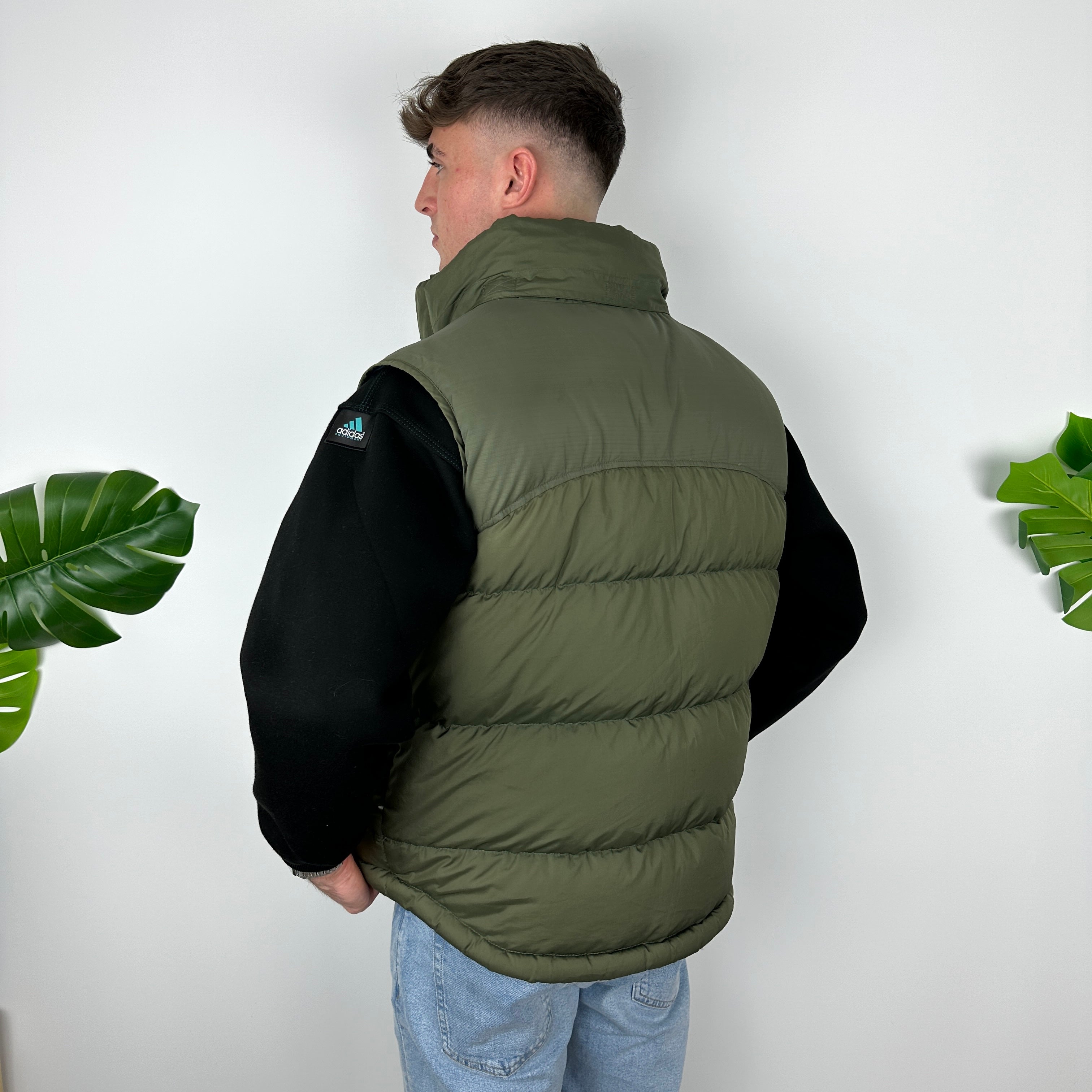 Nike Green Embroidered Swoosh Puffer Gilet (M)