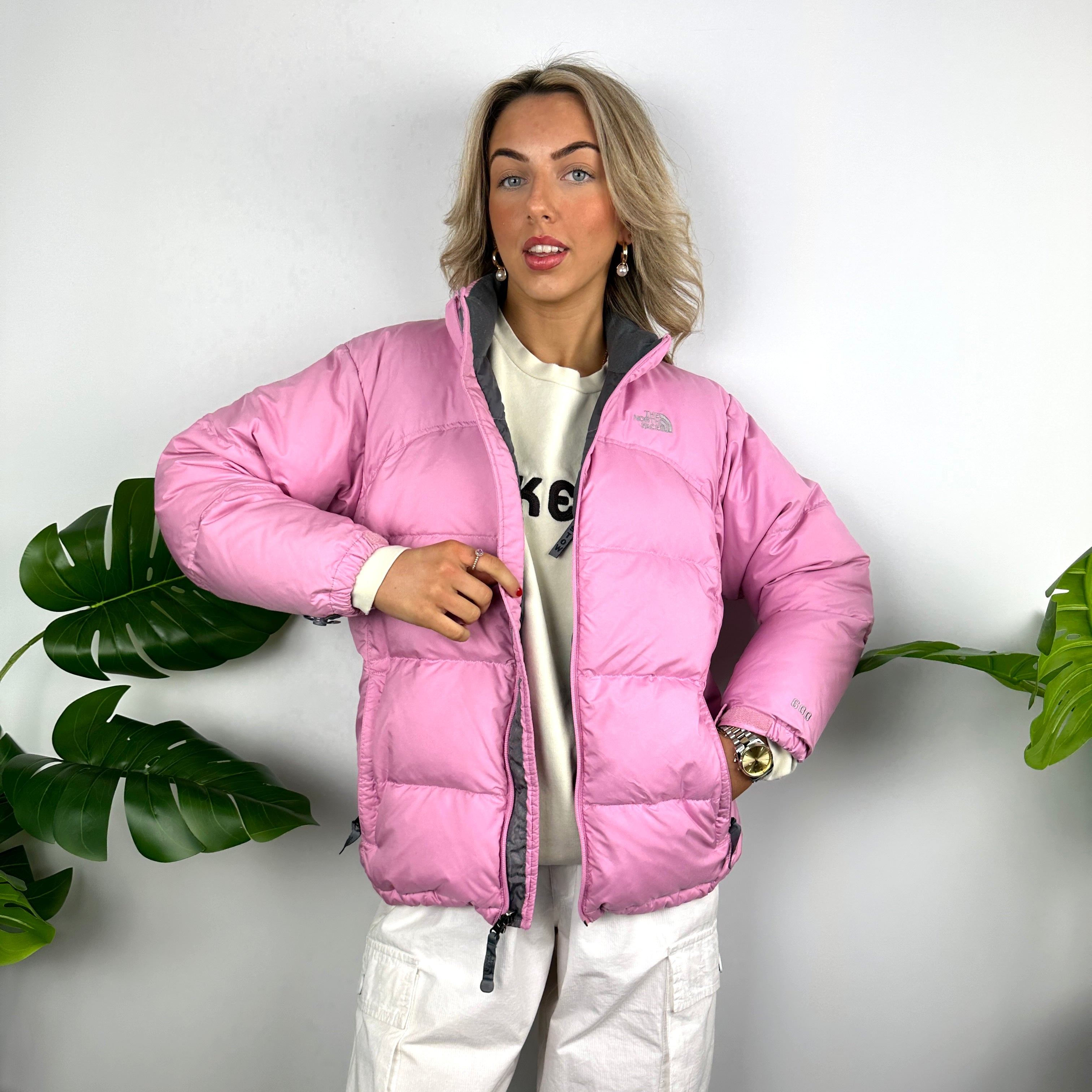 The North Face Candy Floss Pink Puffer Jacket (M)