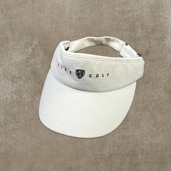 Nike Golf White Embroidered Spell Out Visor