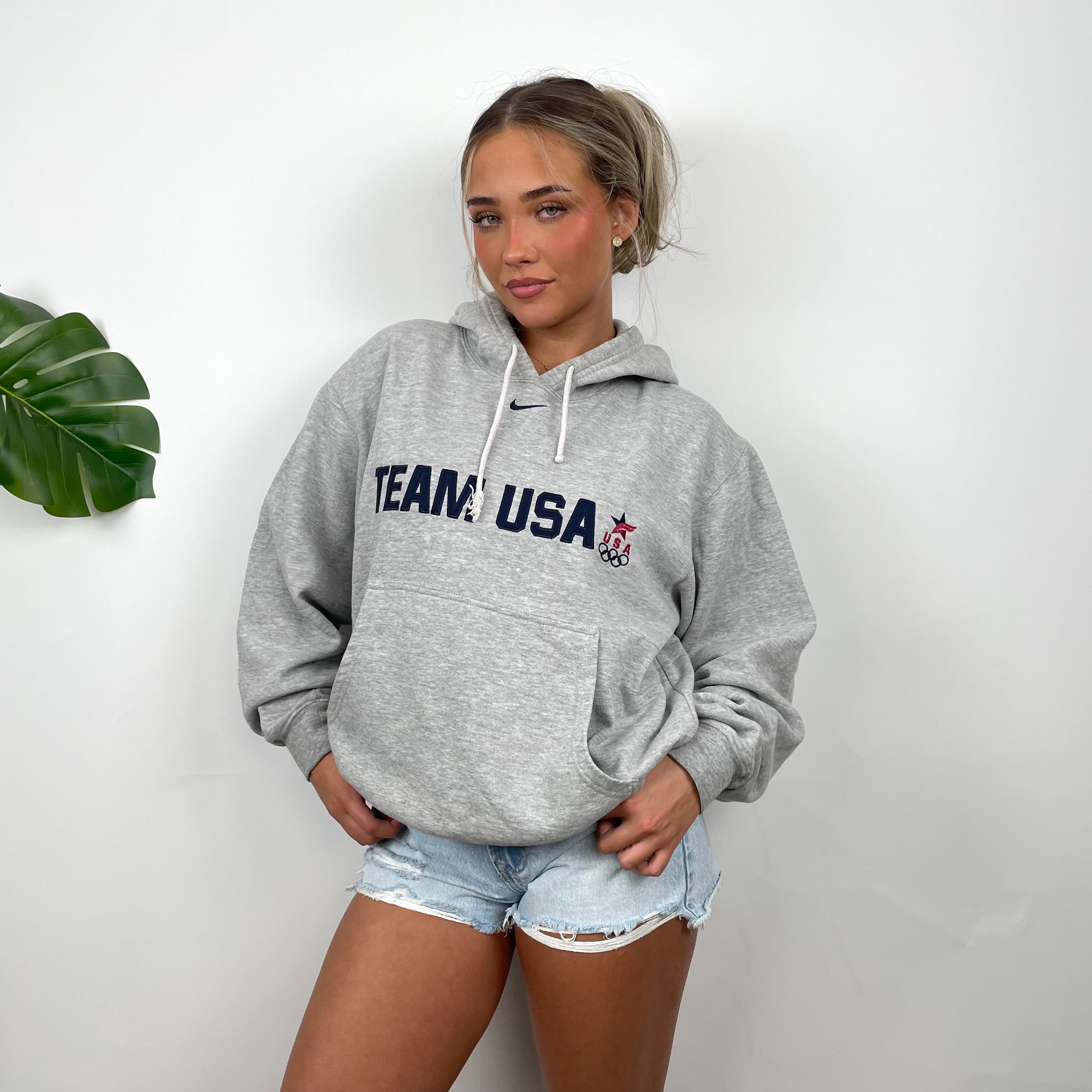 Nike x Team USA Embroidered Spell Out Hoodie (XL)