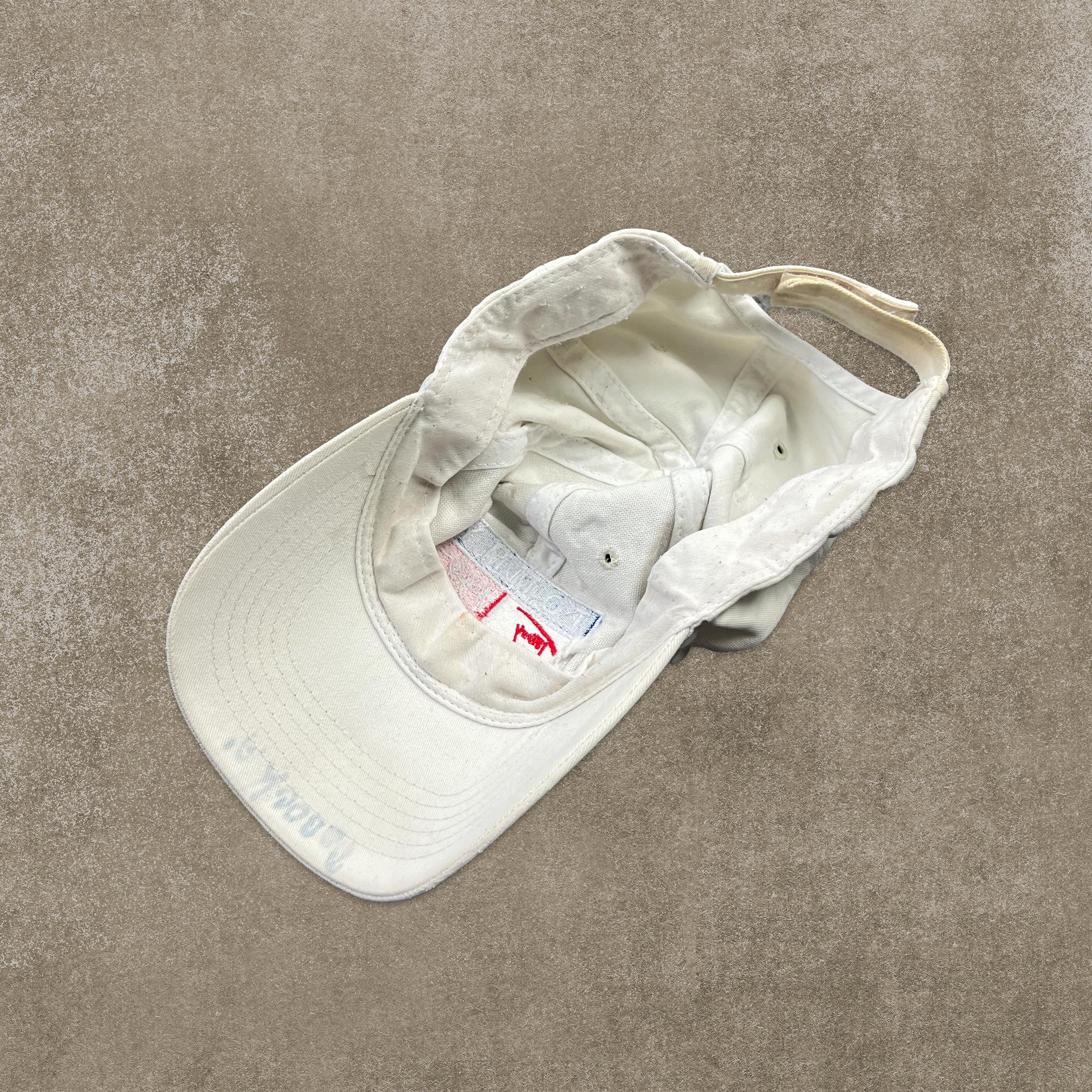 Tommy Hilfiger White Embroidered Spell Out Cap