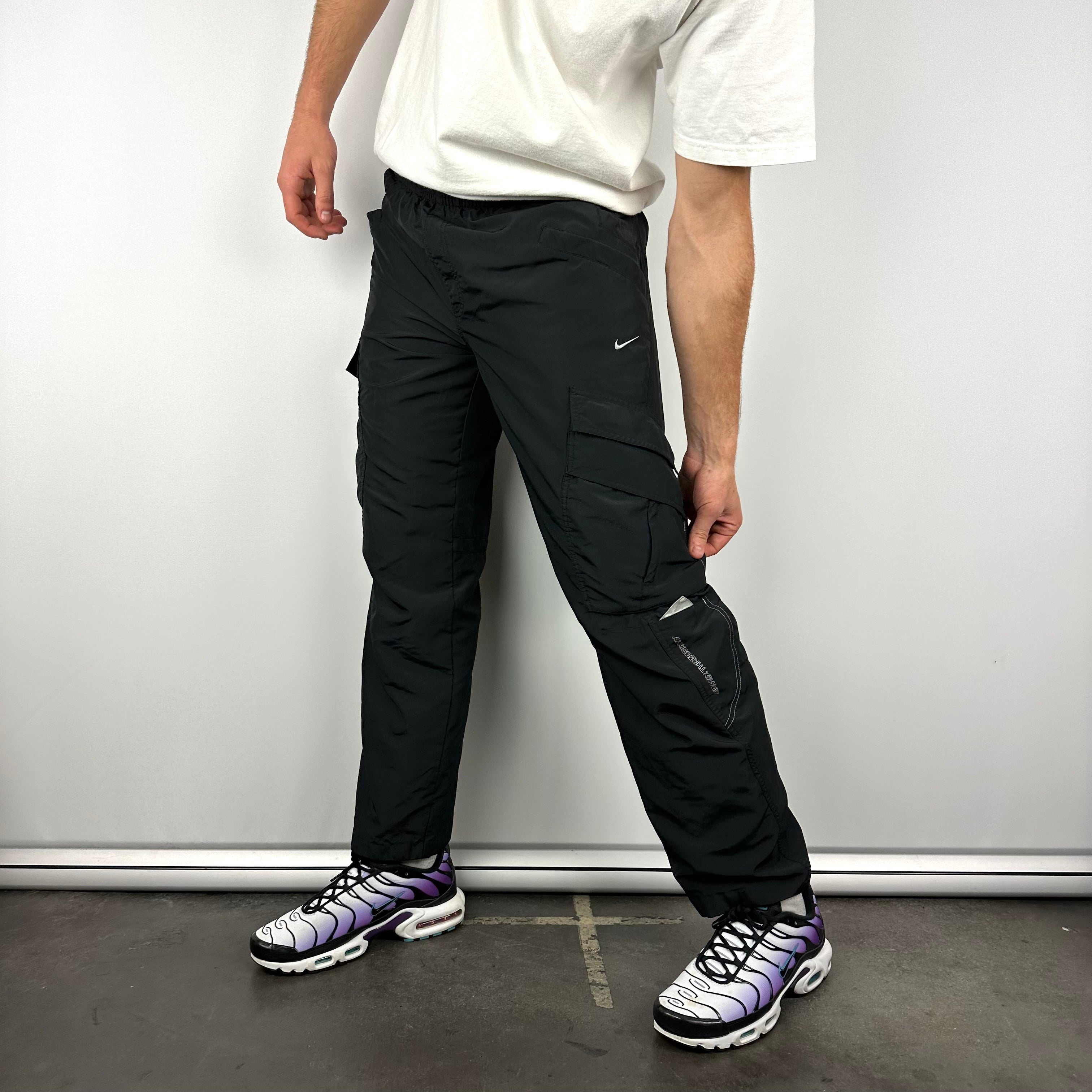 Nike Air Max Black Spell Out Track Pants (M)