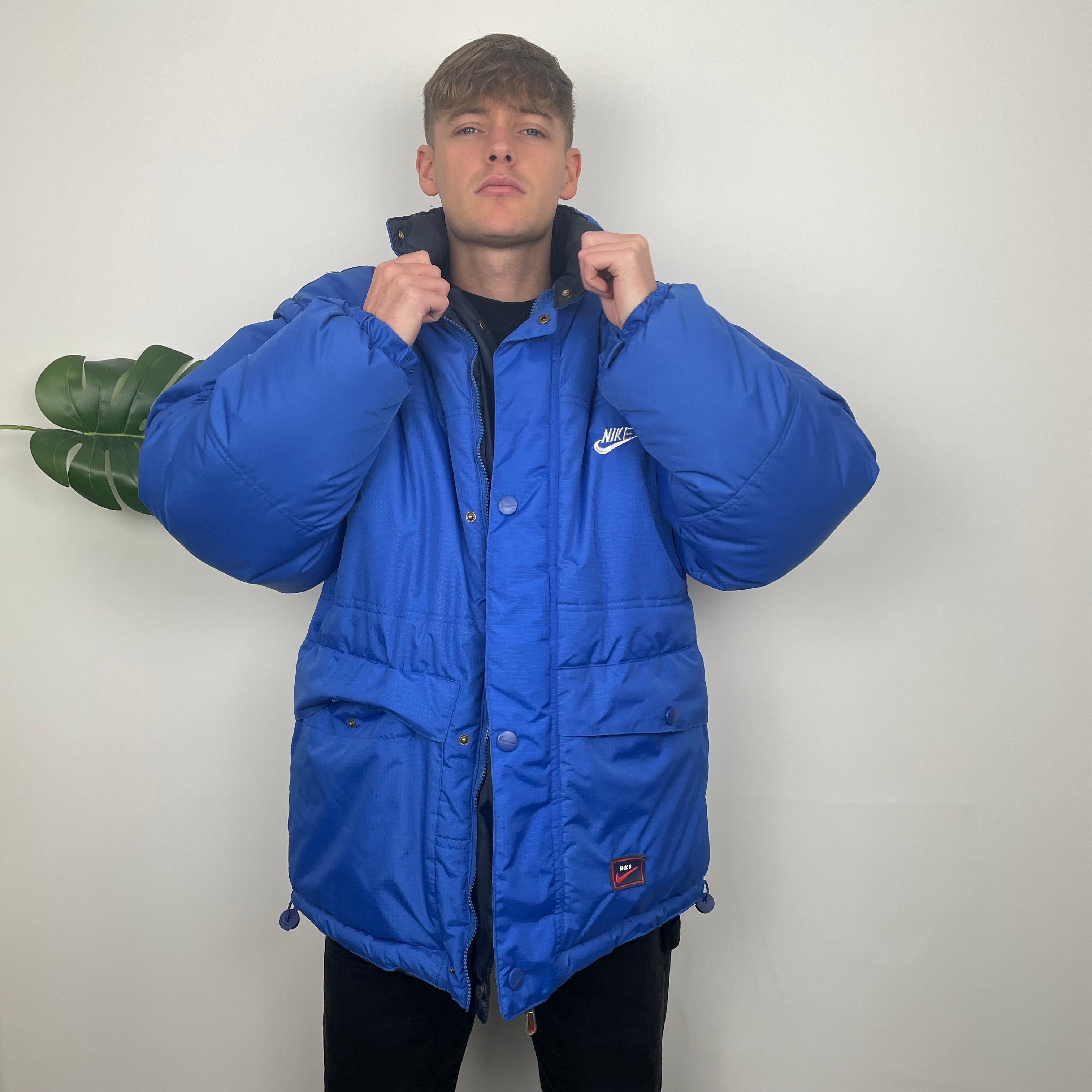 Nike Reversible Embroidered Swoosh Puffer Jacket (XXL)