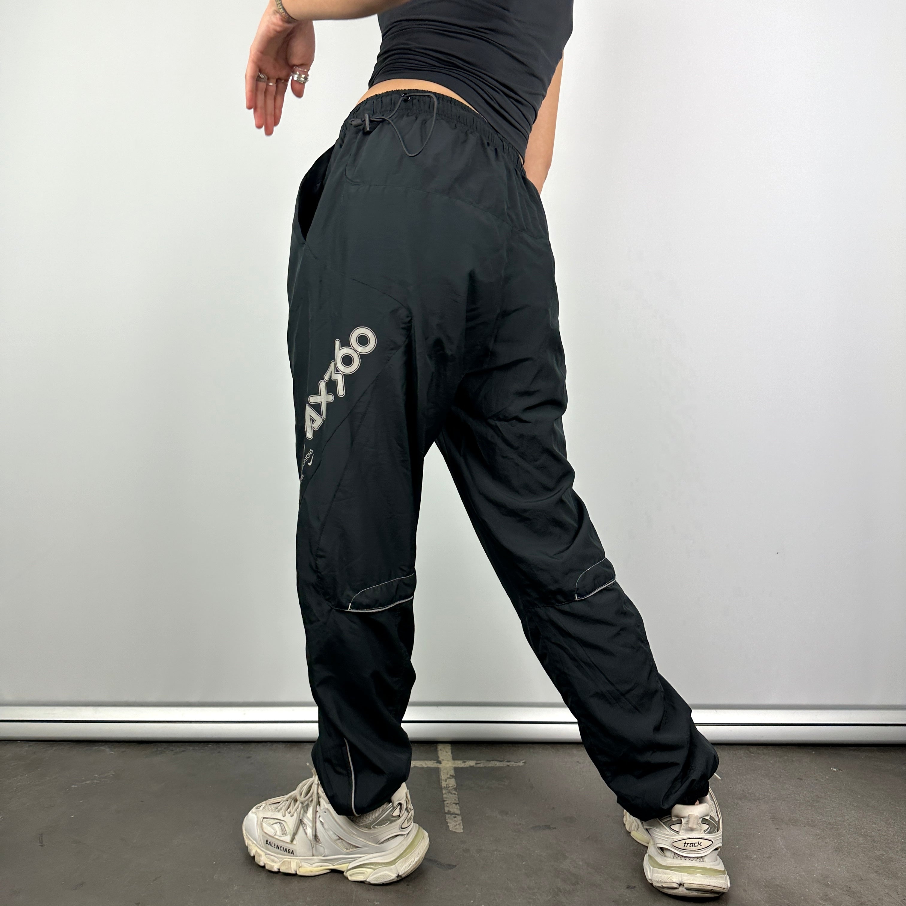 Nike Air Max Black Spell Out Track Pants (L)