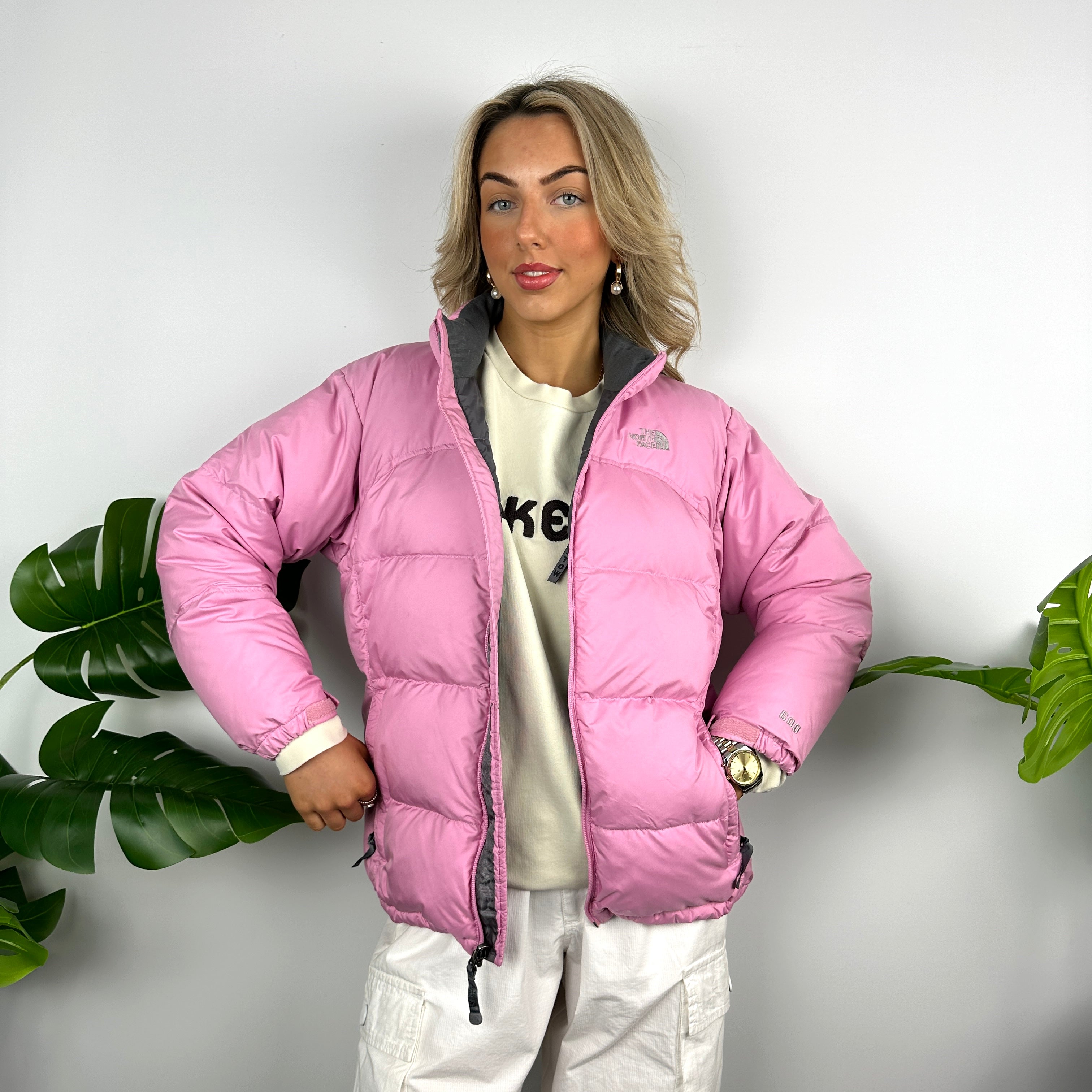 The North Face Candy Floss Pink Puffer Jacket (M)