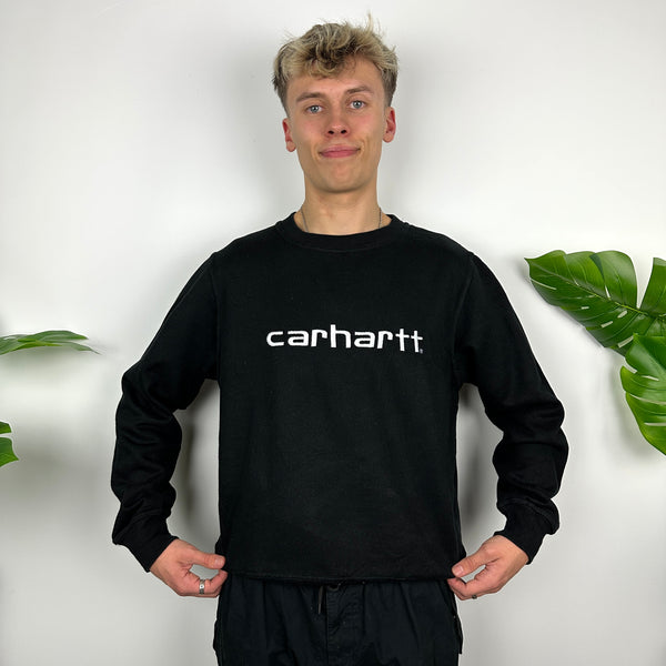 Carhartt Black Embroidered Spell Out Sweatshirt (L)