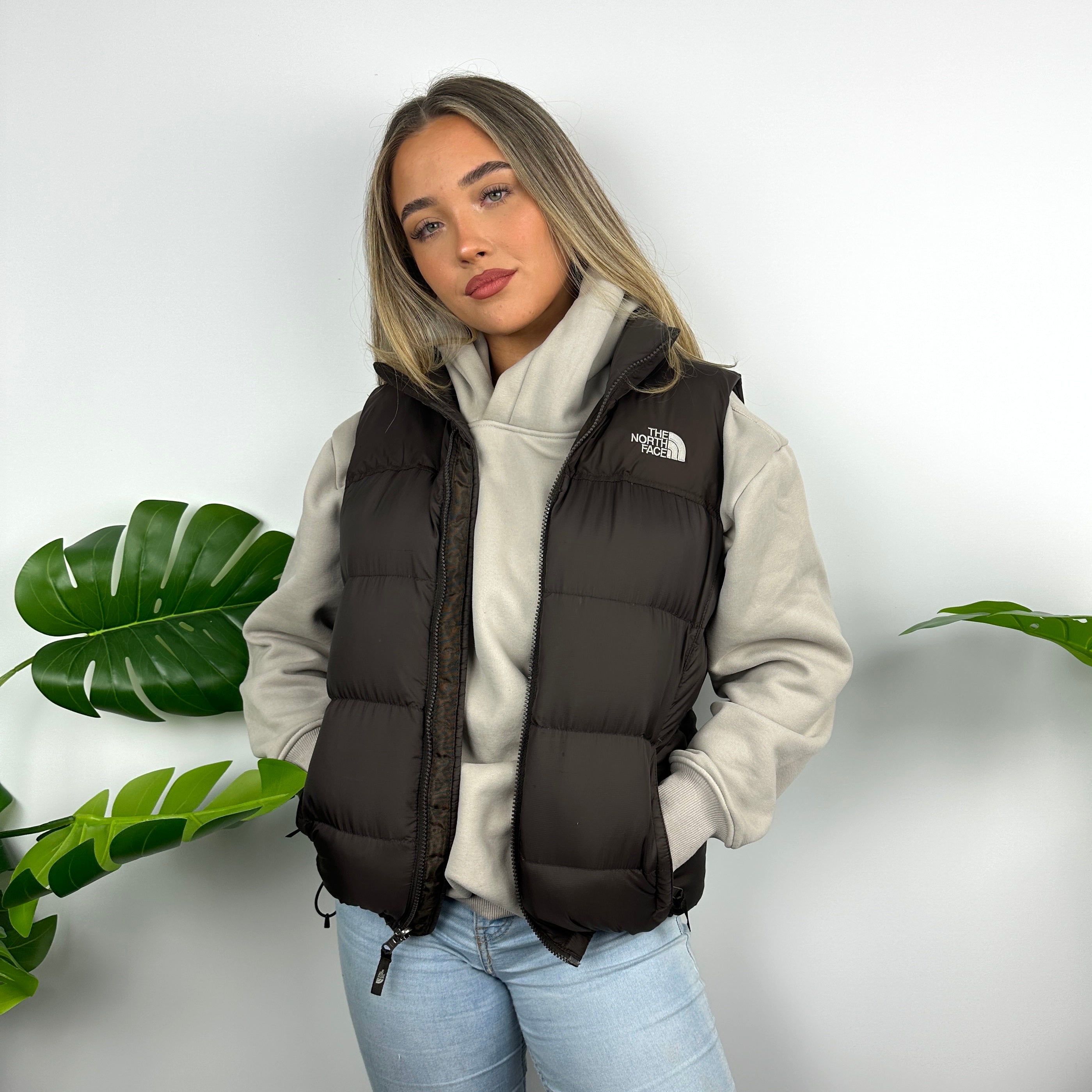 The North Face Brown Puffer Gilet (M)