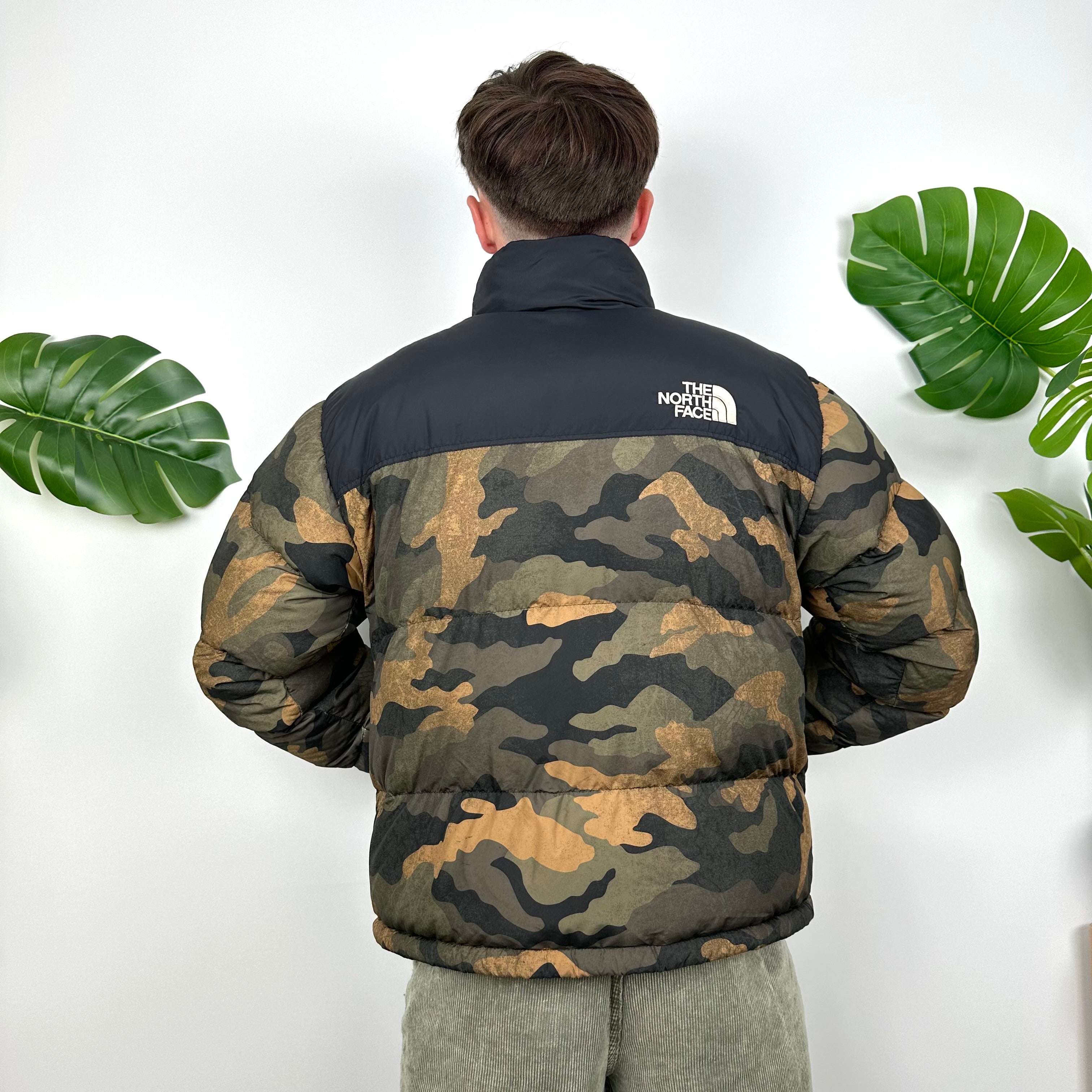 North Face Camouflage Puffer Jacket (M)