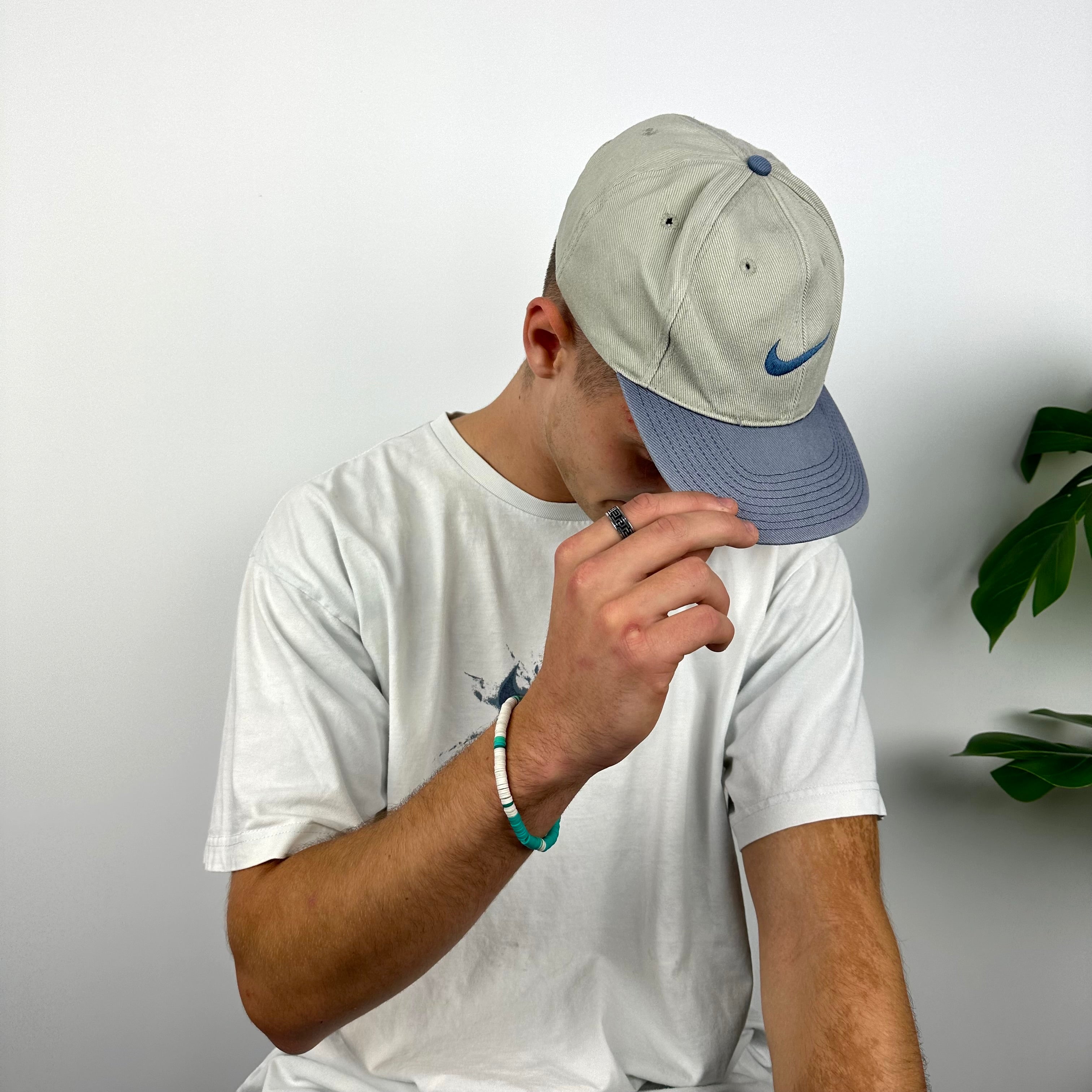 Nike RARE Grey Embroidered Swoosh Cap