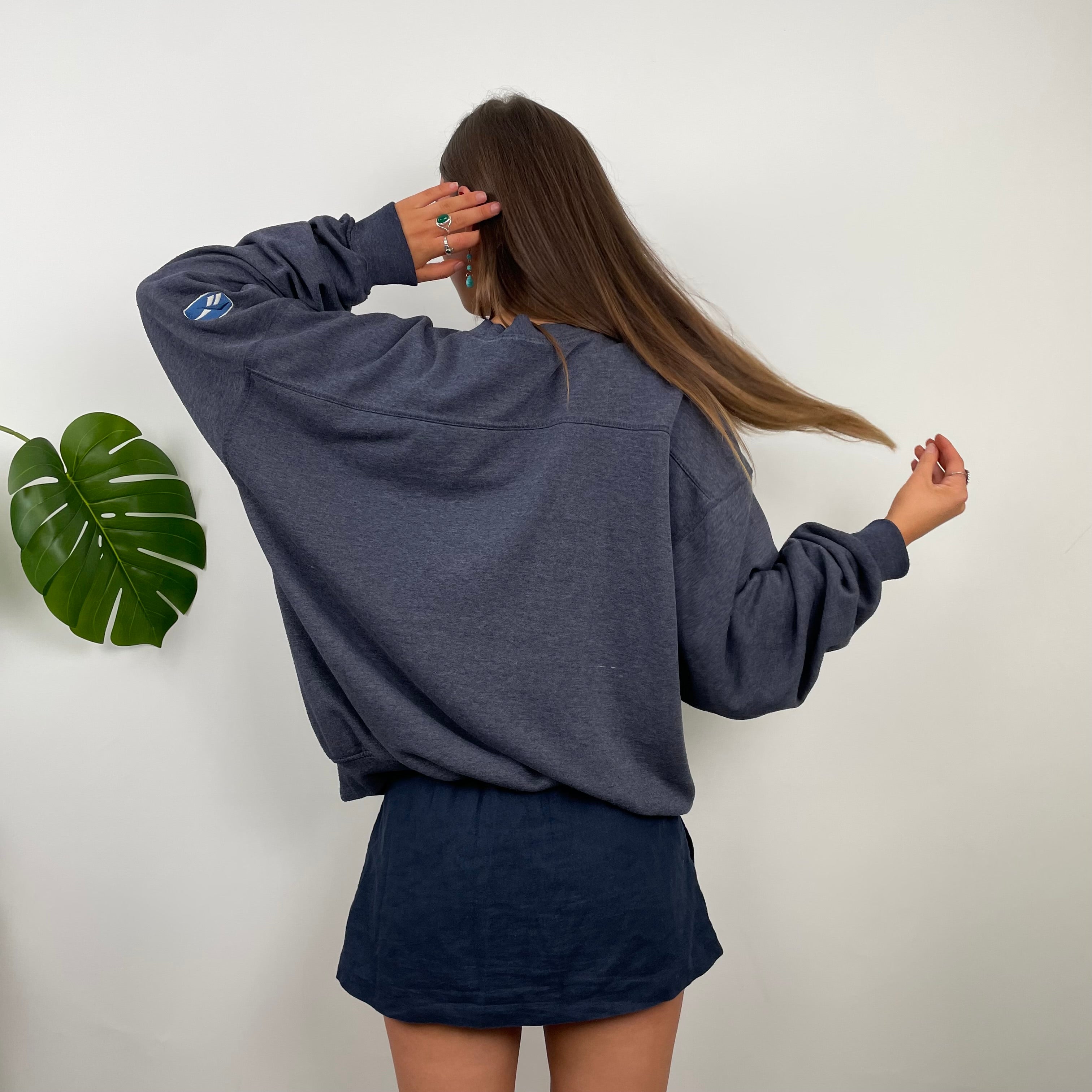 Reebok Grey Embroidered Logo Sweatshirt (L)