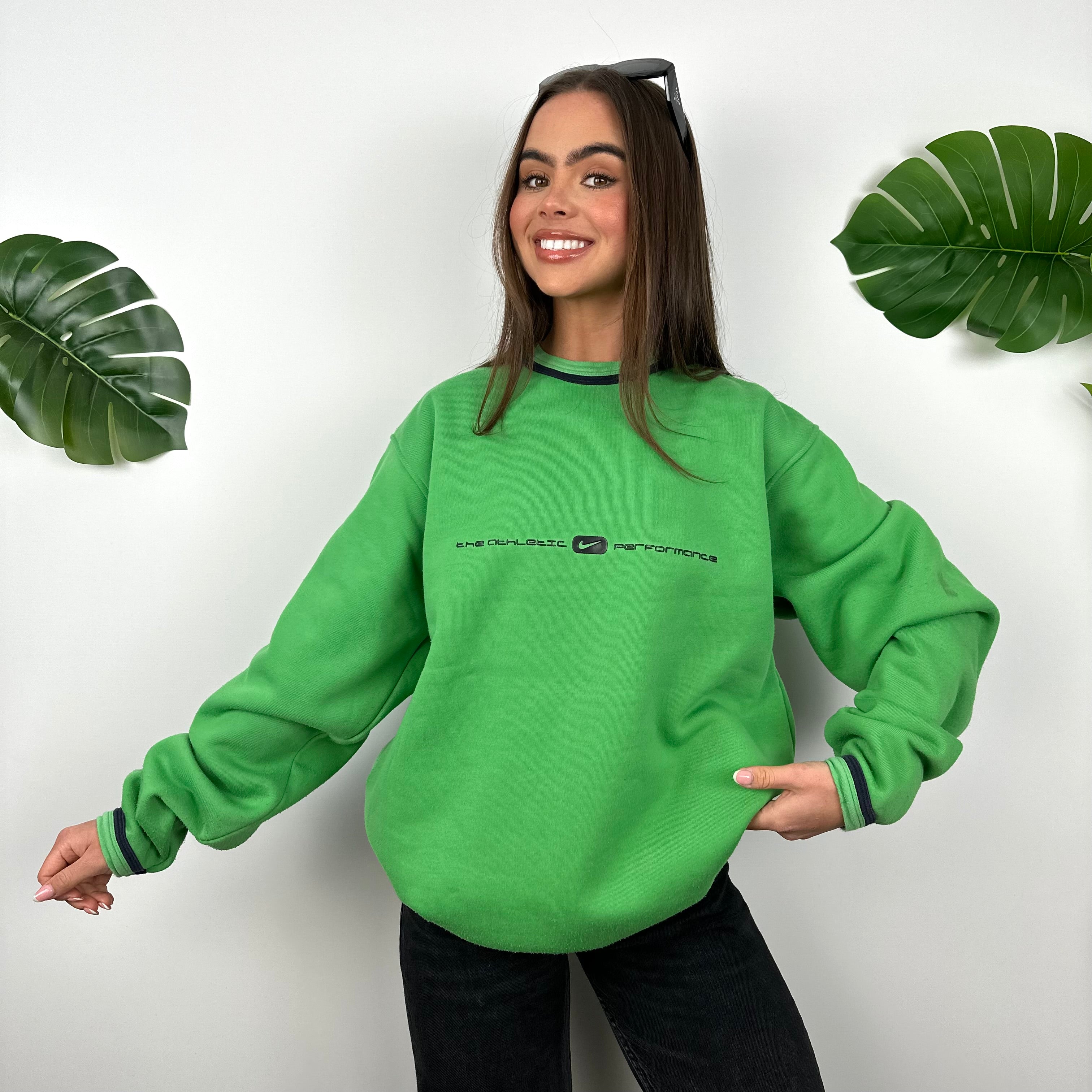 Nike Green Spell Out Sweatshirt (L)