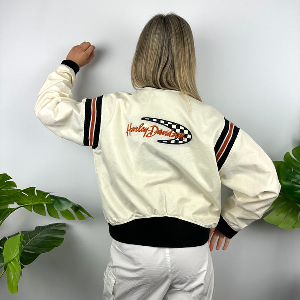 Harley Davidson Cream Zip Up Jacket (M)