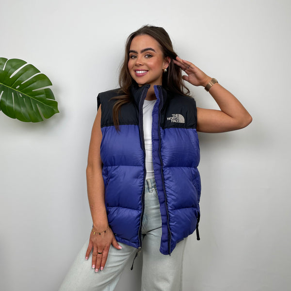 North Face RARE Blue Nuptse 700 Puffer Gilet (M)