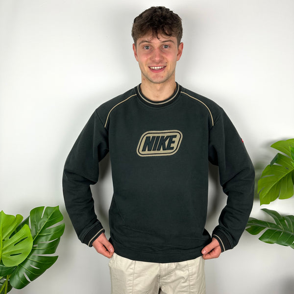 Nike Black Embroidered Spell Out Sweatshirt (L)