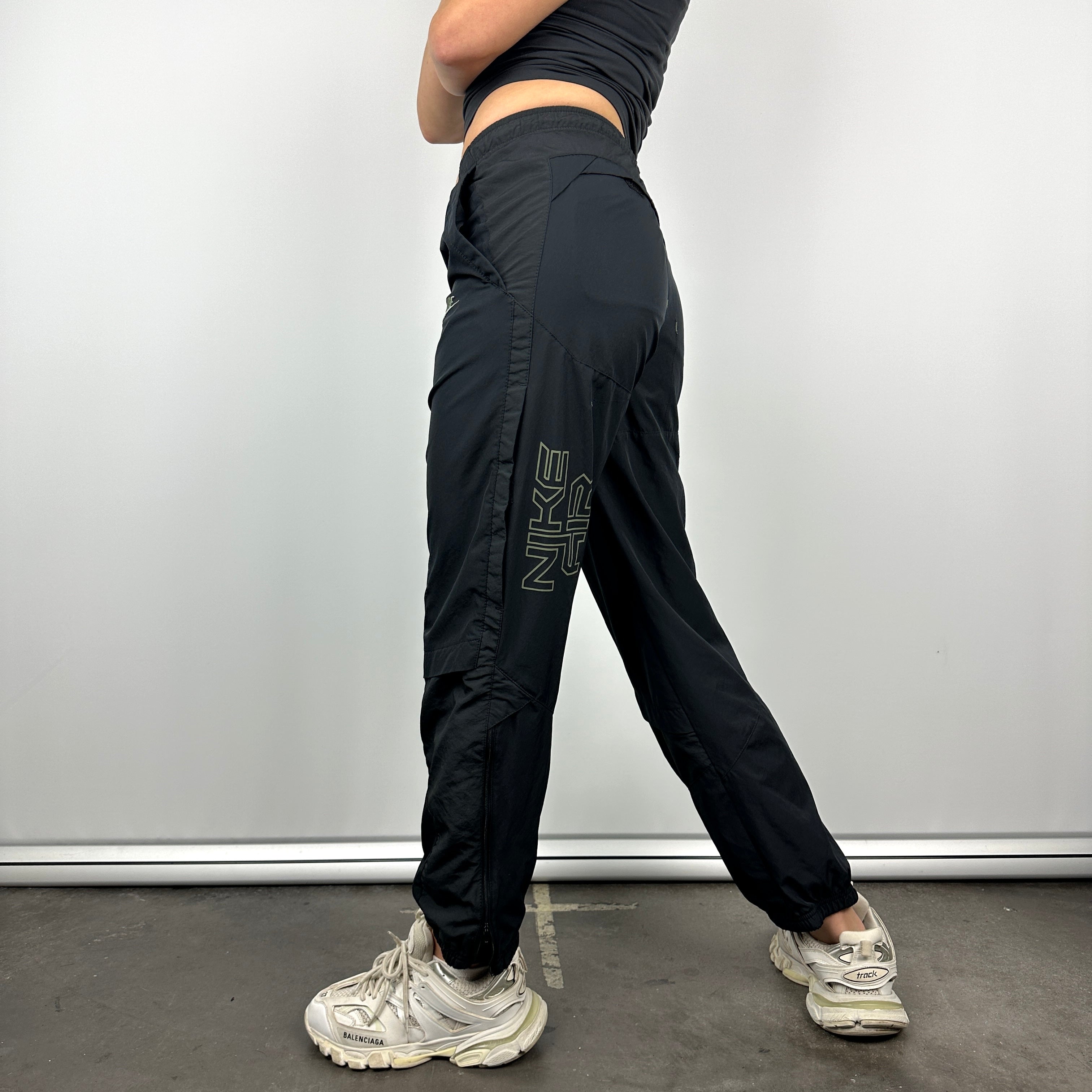 Nike Air Black Embroidered Spell Out Track Pants (S)