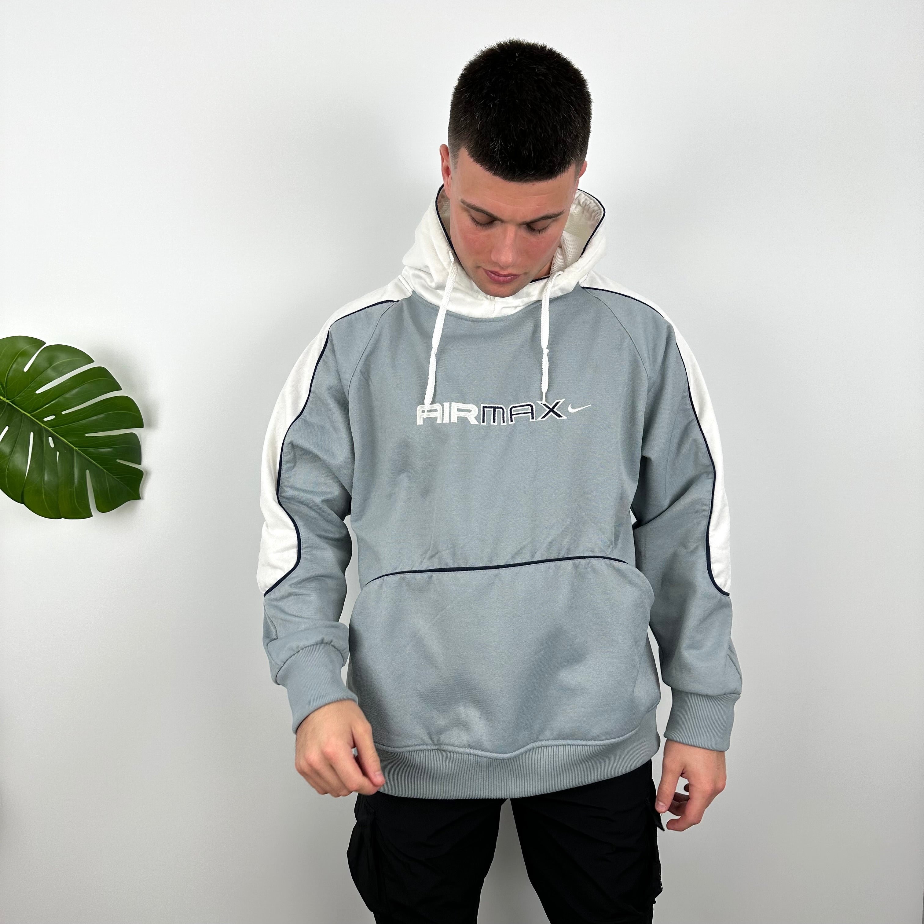 Grey nike air max hoodie best sale