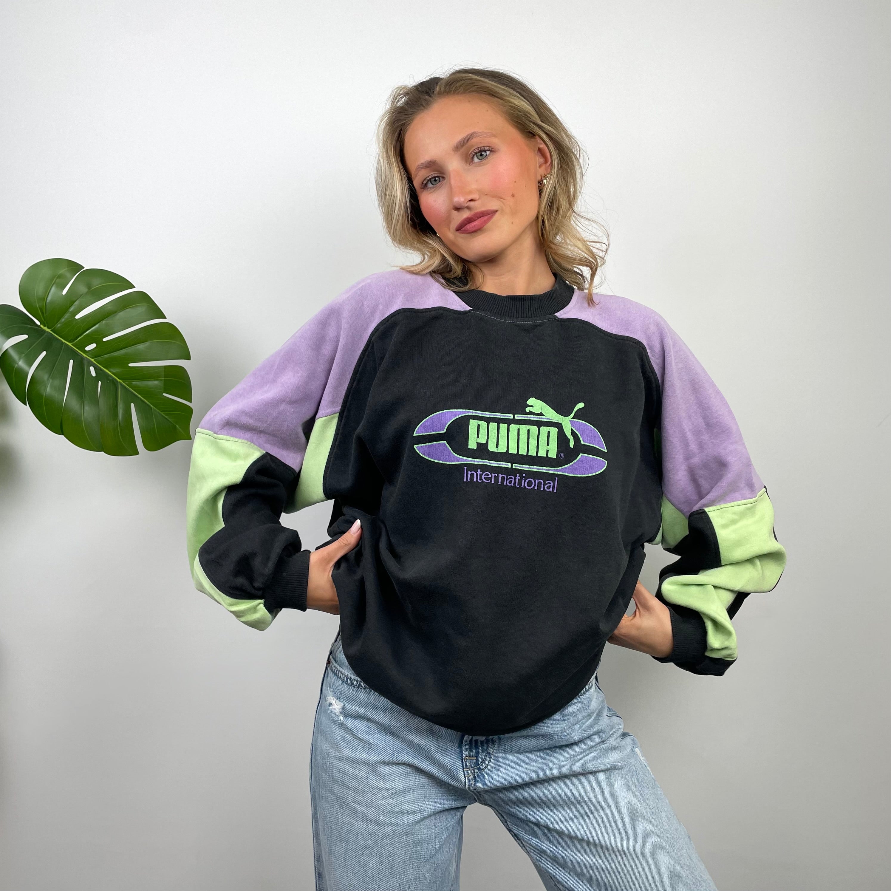 PUMA RARE Black Spell Out Sweatshirt (L)