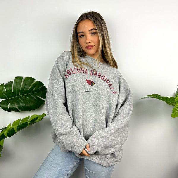 Nike x Arizona Cardinals Grey Spell Out Sweatshirt (XXL)