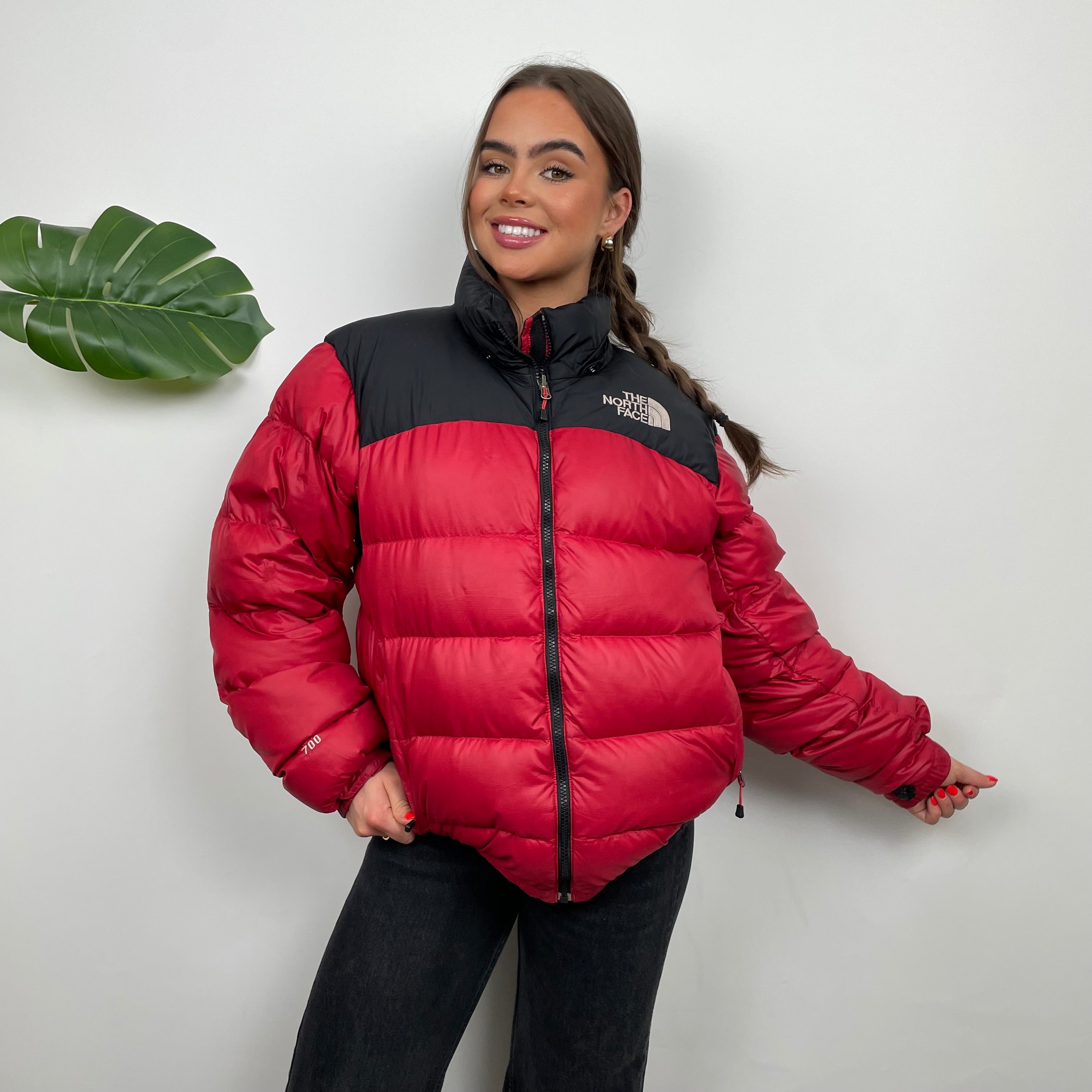 The North Face RARE Red Nuptse 700 Puffer Jacket (M)