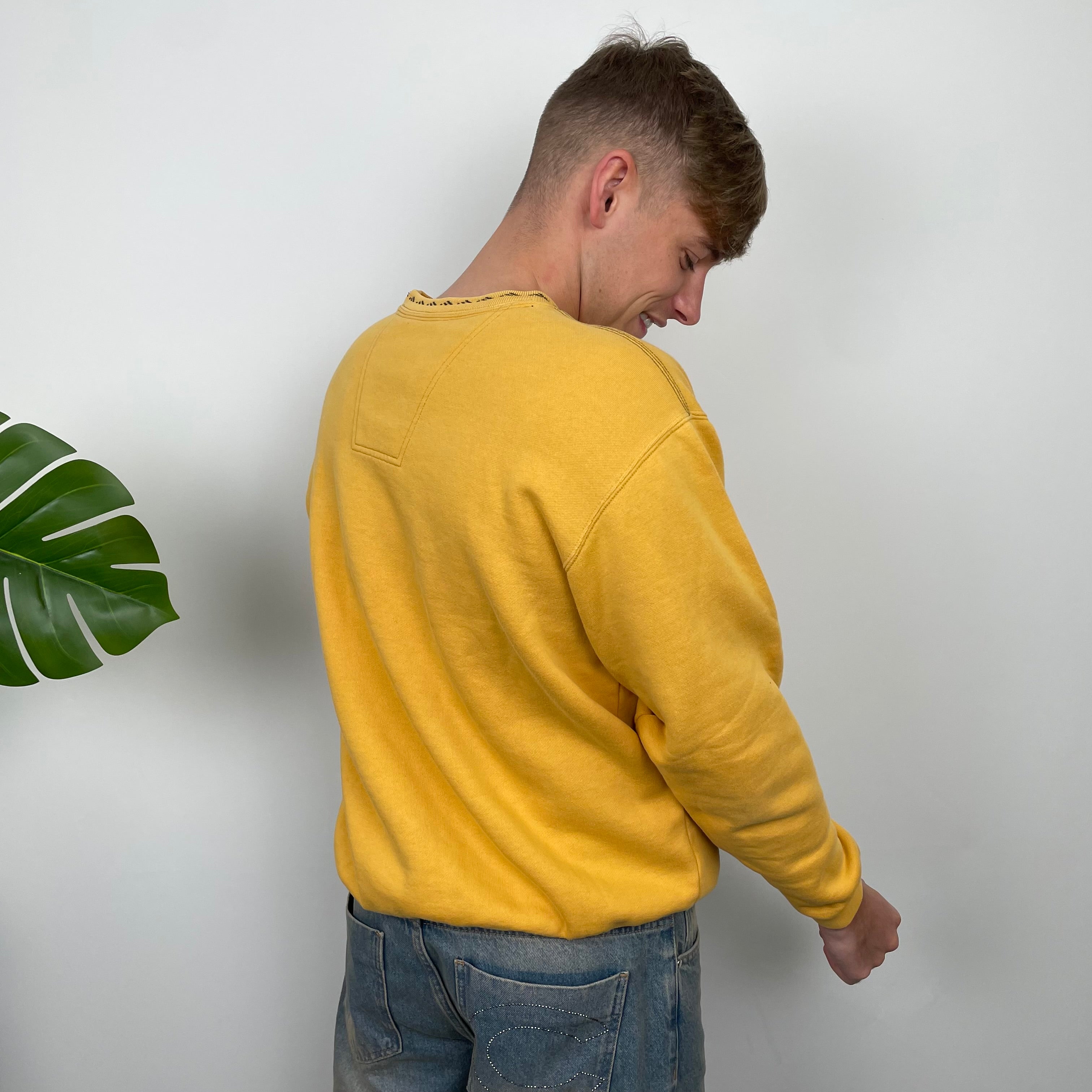 Adidas Equipment Yellow Embroidered Spell Out Sweatshirt (M)