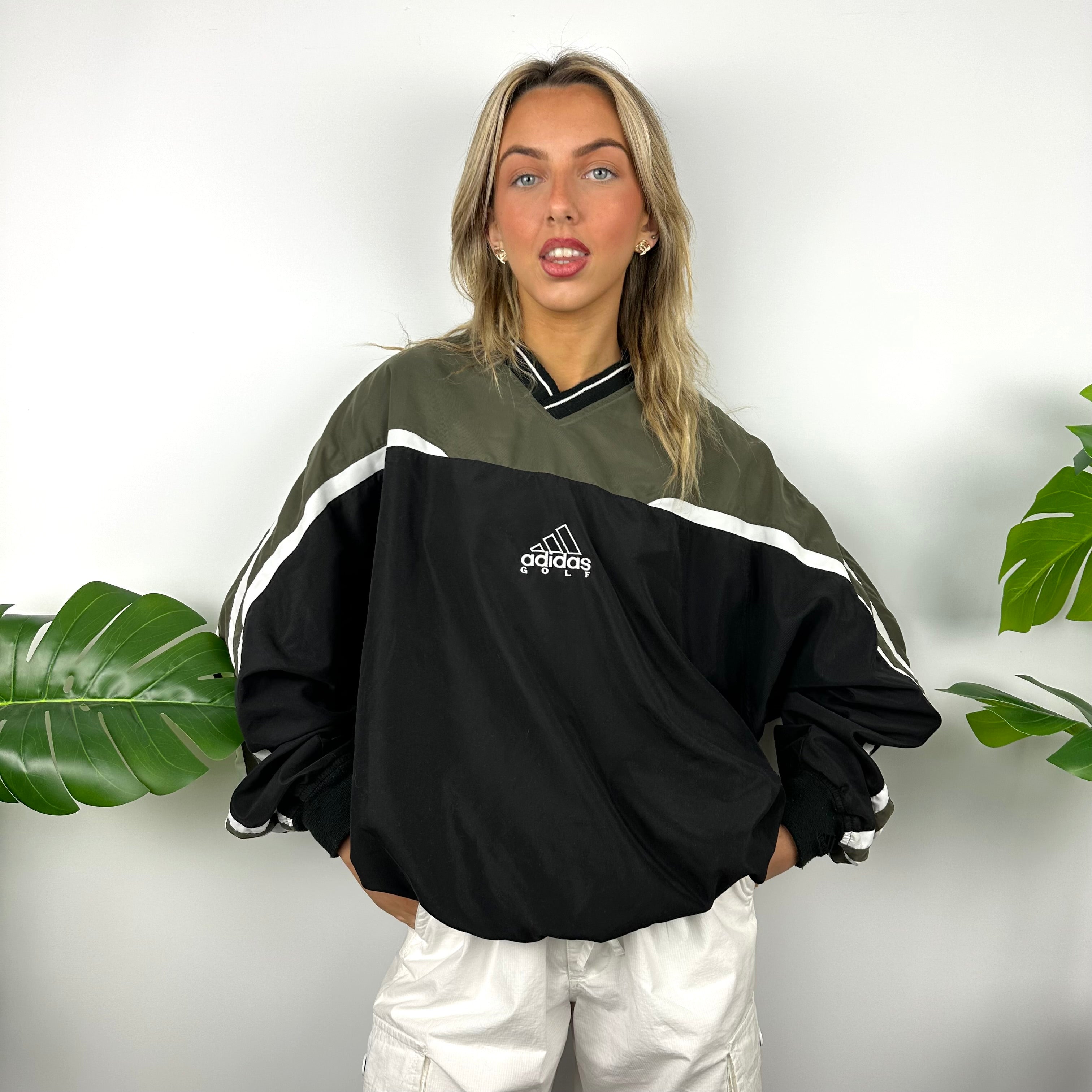 Adidas discount pullover windbreaker