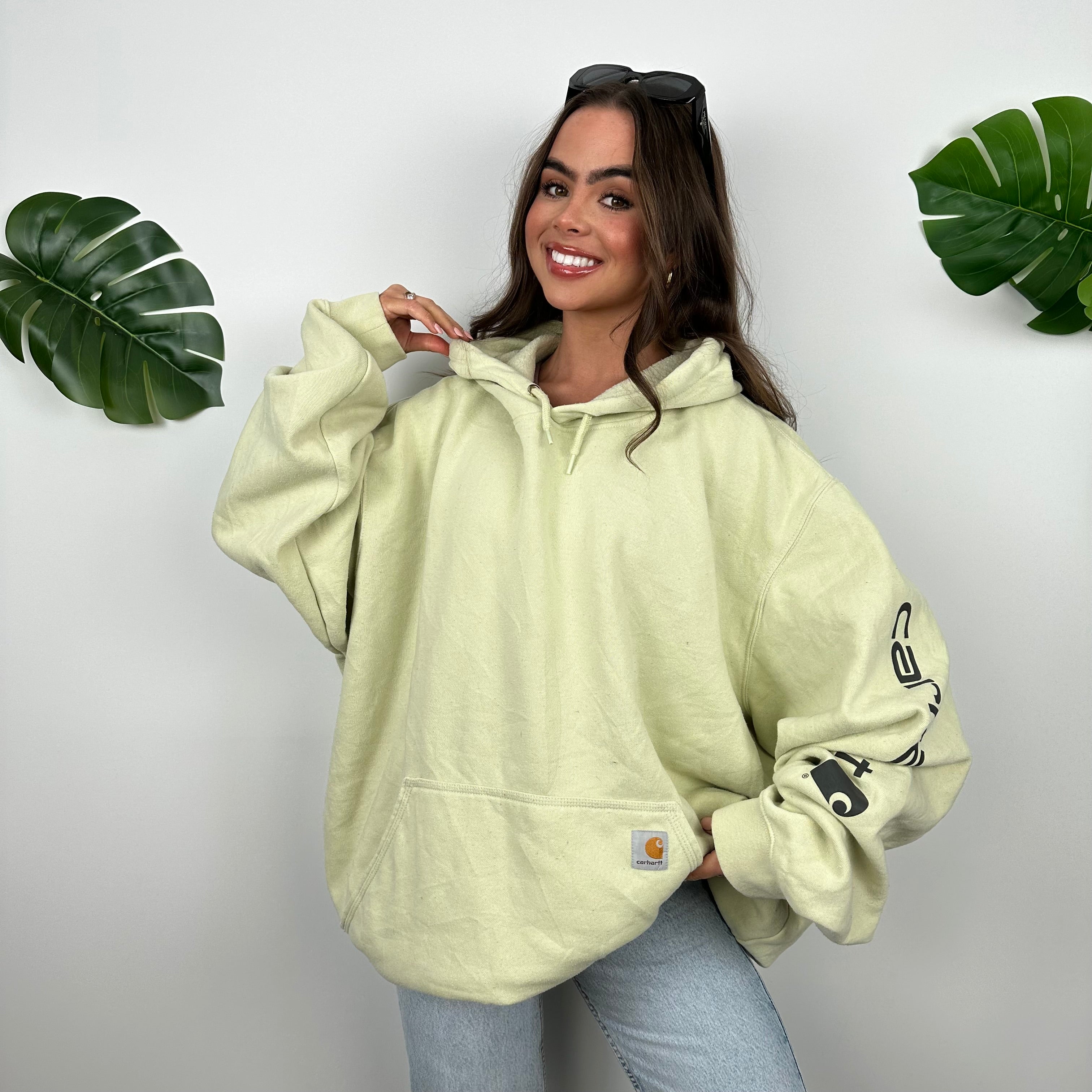 Carhartt Lime Embroidered Logo Hoodie (XXL)