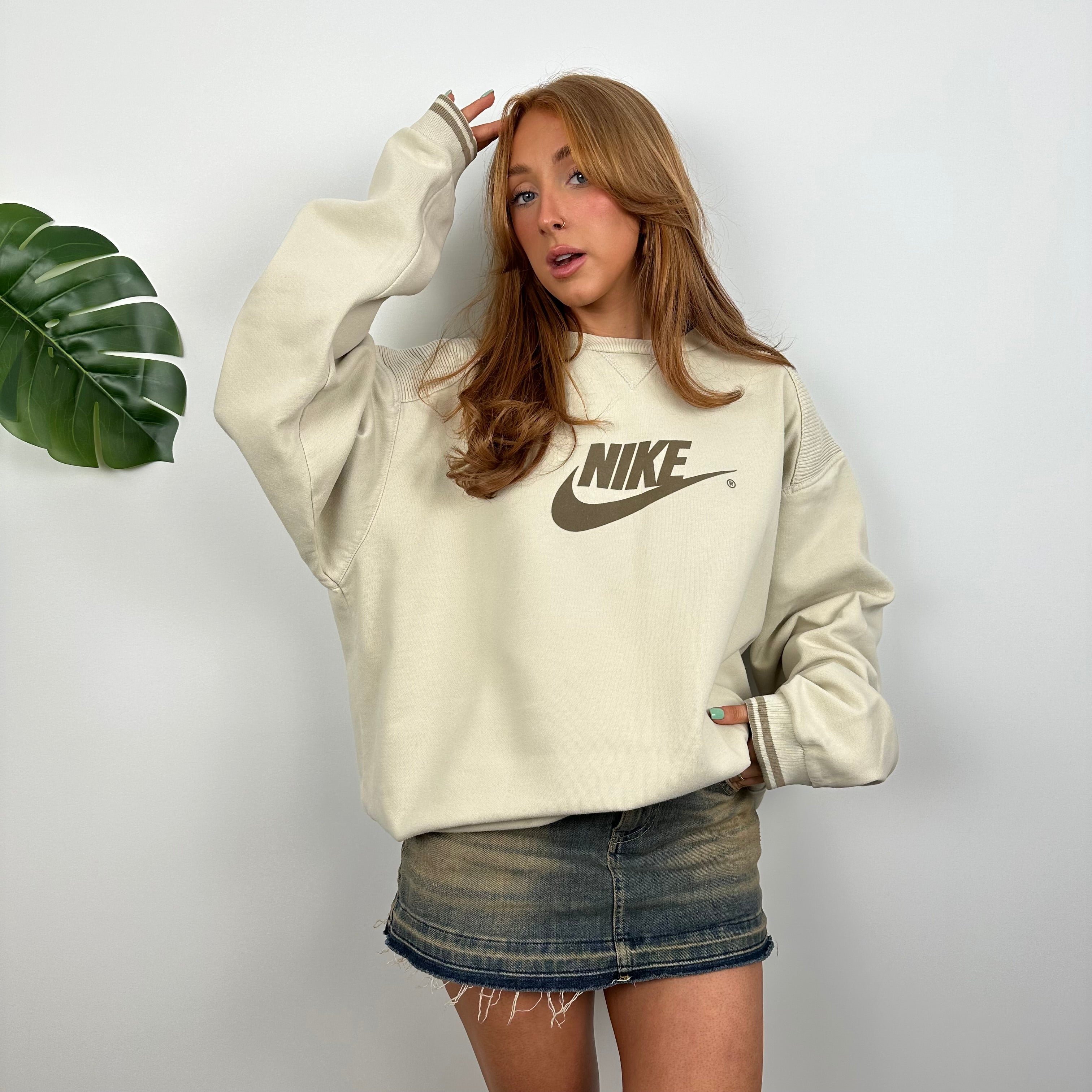 Nike Cream Spell Out Sweatshirt (L)