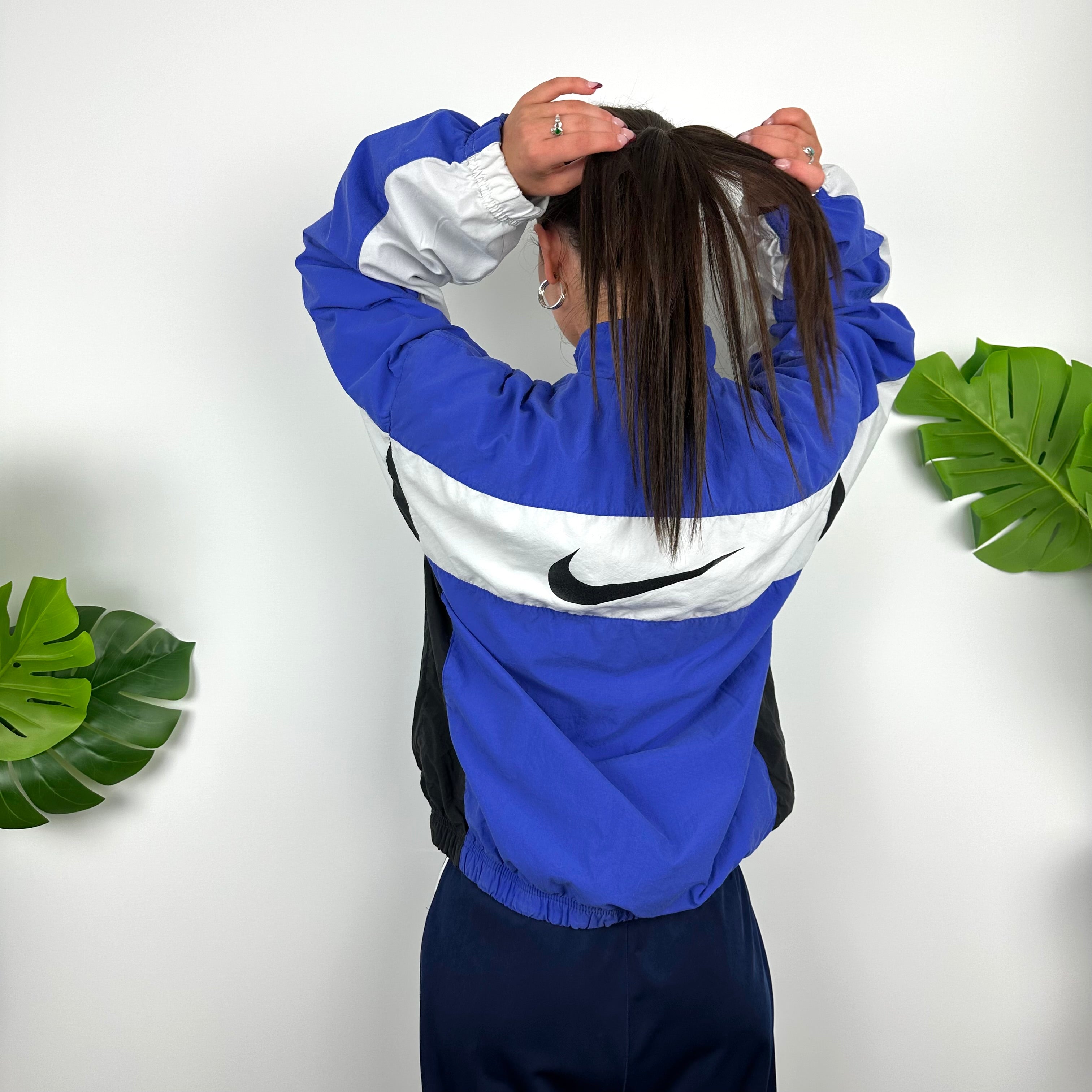 Nike Colour Block Embroidered Swoosh Windbreaker Jacket (M)