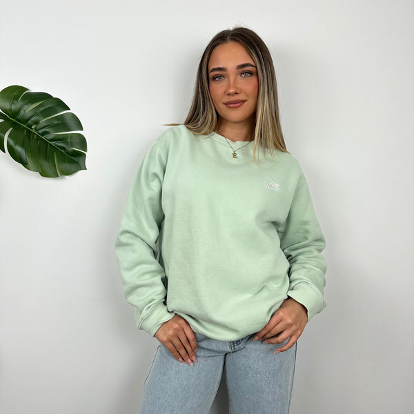 Nike Mint Green Embroidered Sweatshirt (L)