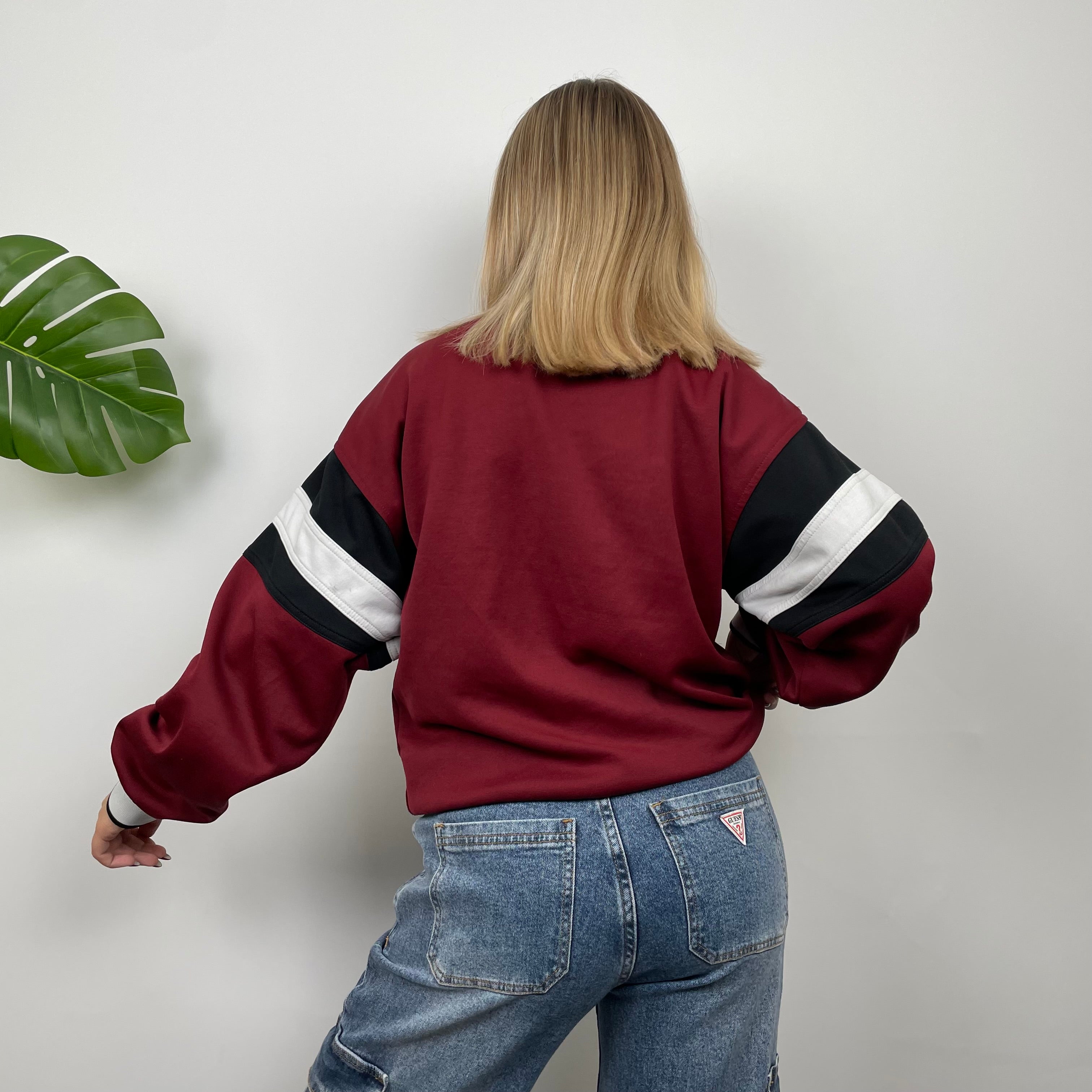 Nike Red Embroidered Spell Out Sweatshirt (S)