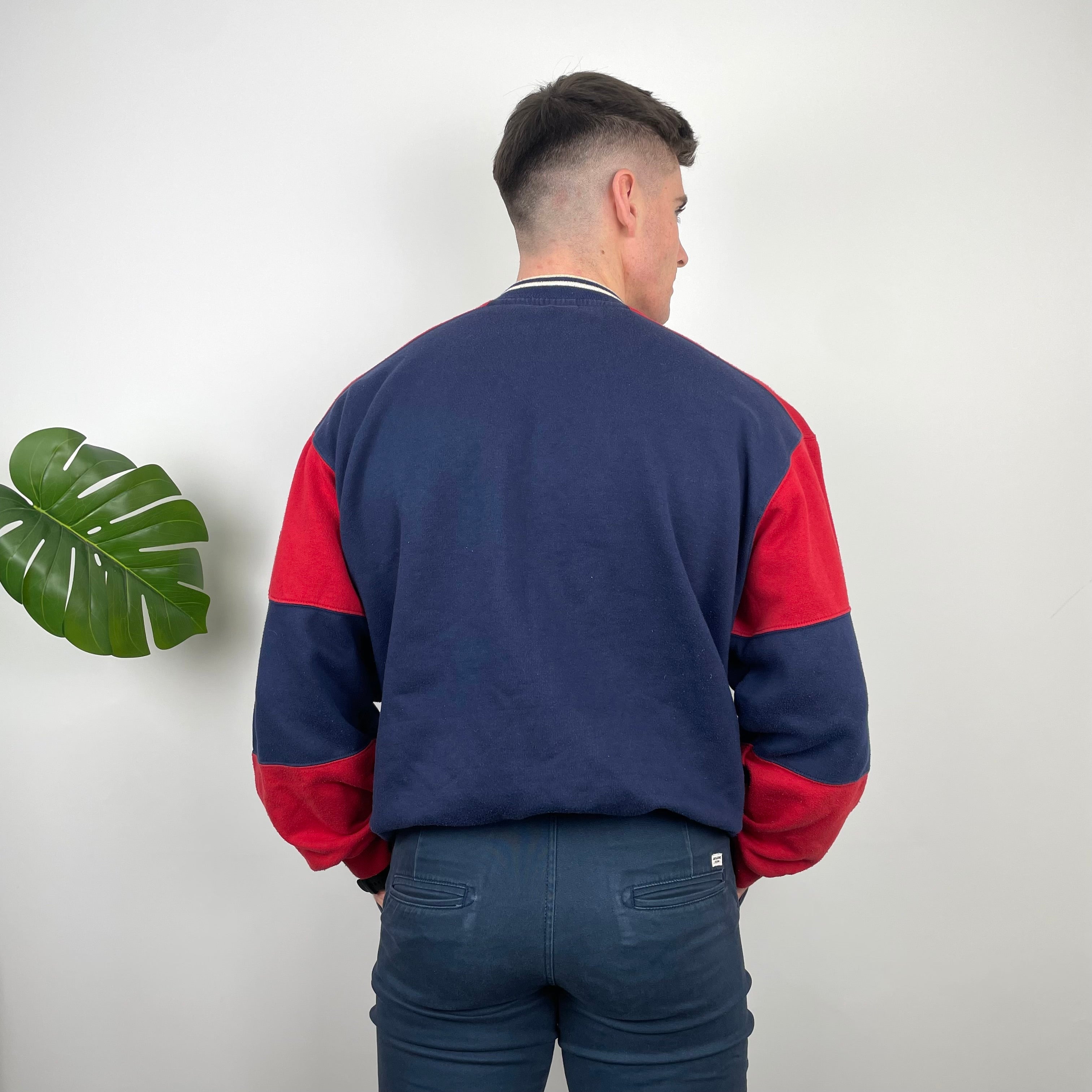 Nike Navy Embroidered Swoosh Sweatshirt (L)