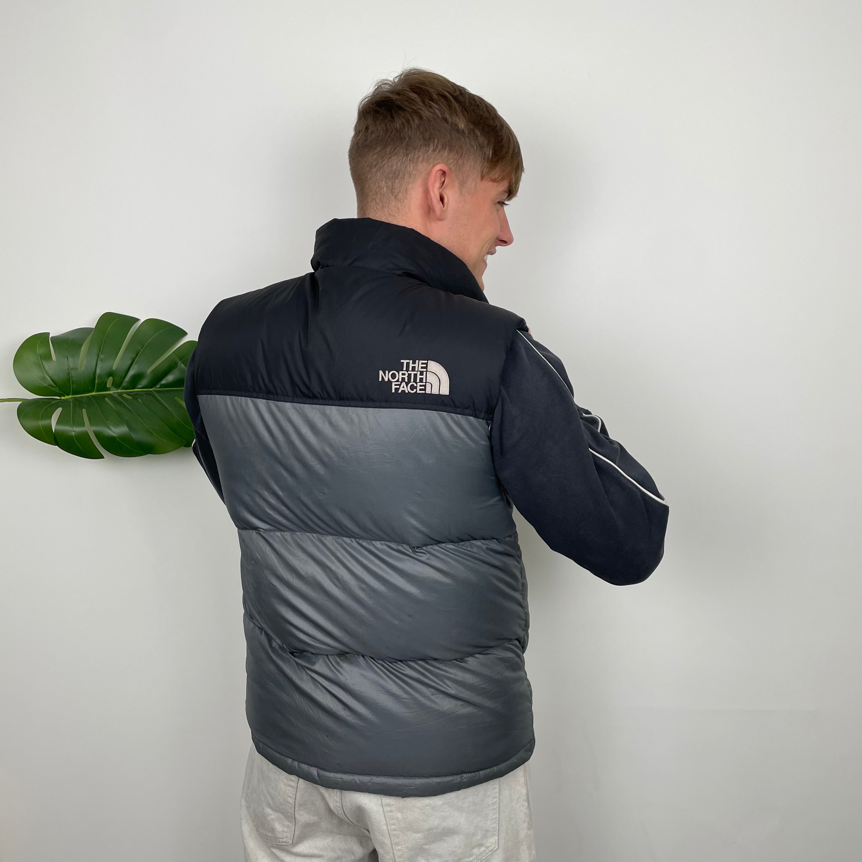 The North Face Grey Nuptse 700 Puffer Gilet (M)