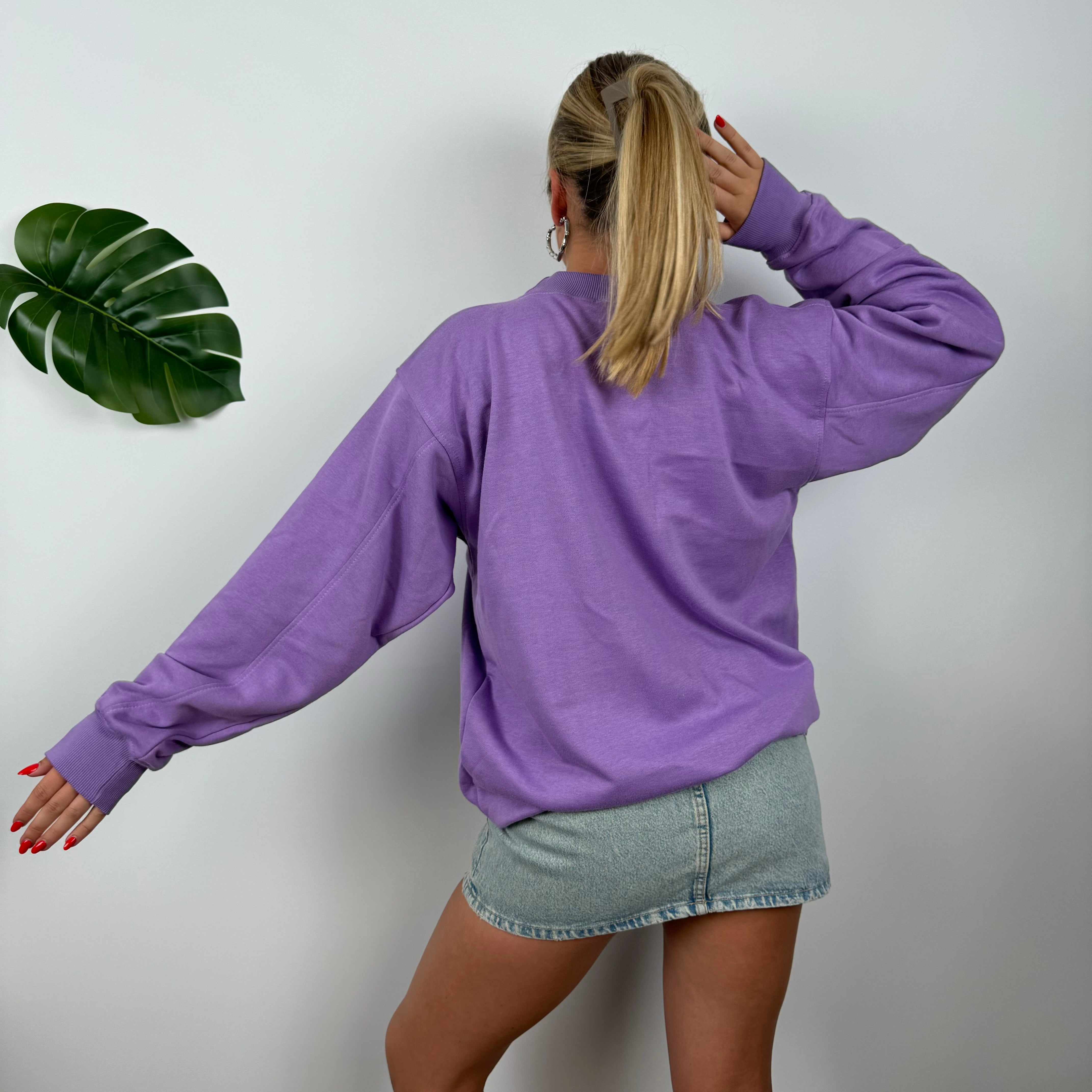 Nike Lilac Embroidered Spell Out Sweatshirt (L)